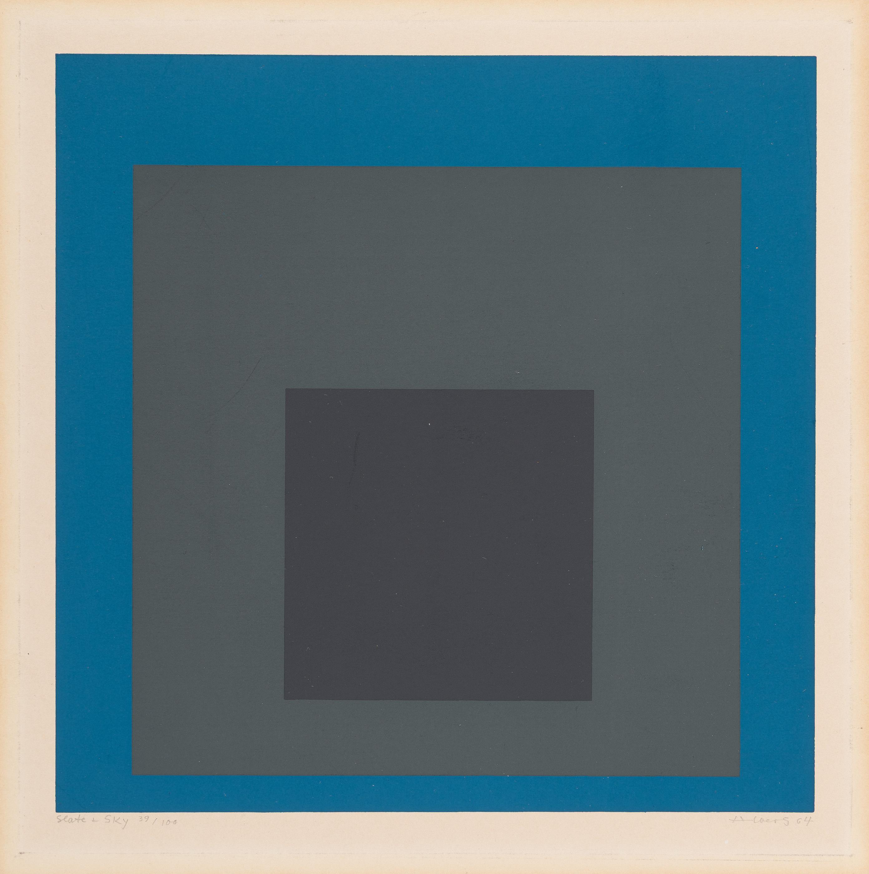 "Slate + Sky" Josef Albers