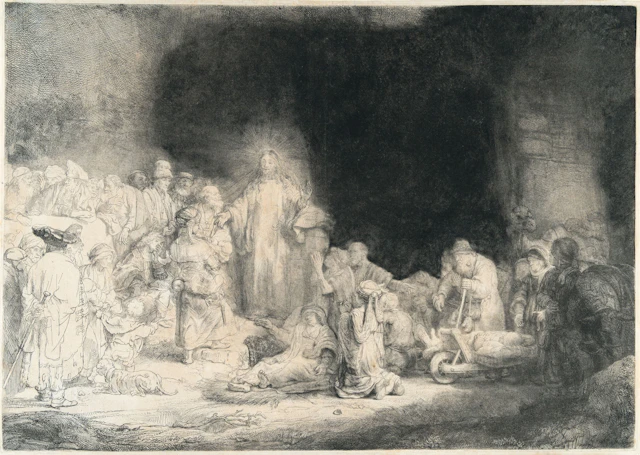Christ Healing the Sick ('The Hundred Guilder Print') Rembrandt Harmensz.