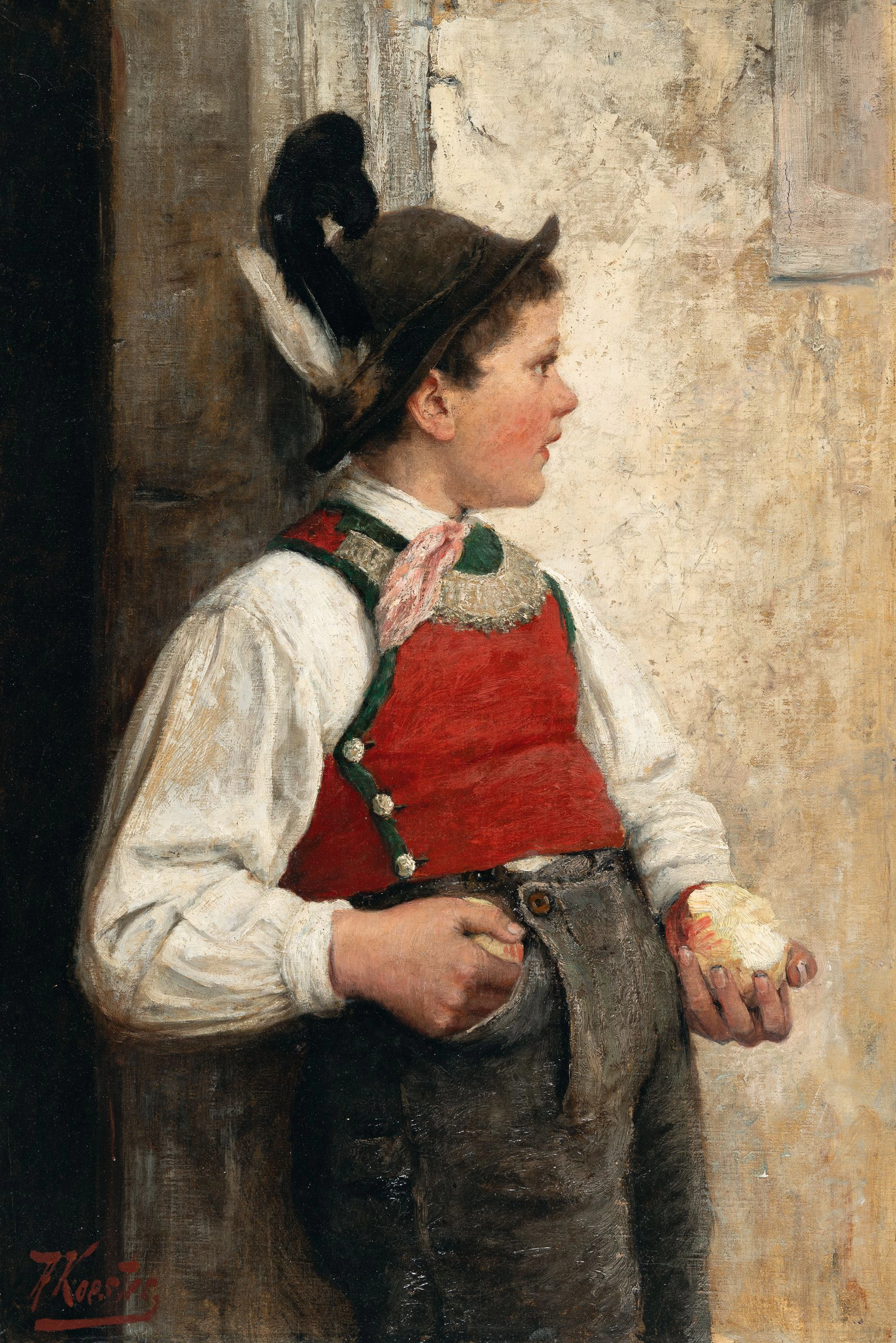 Peasant Boy in Festive Costume Alexander Koester