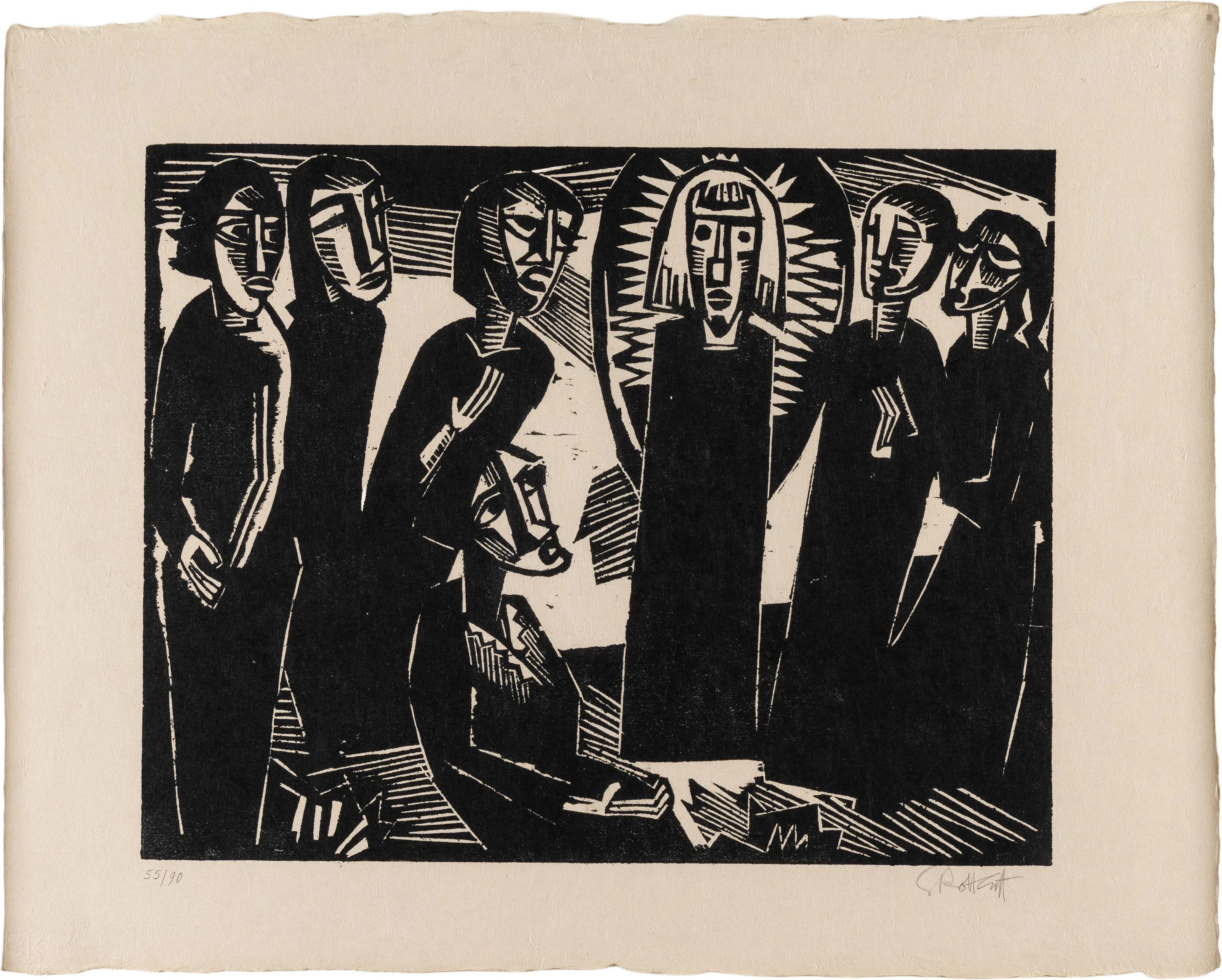 Christus (Kristus) unter den Frauen Karl Schmidt-Rottluff