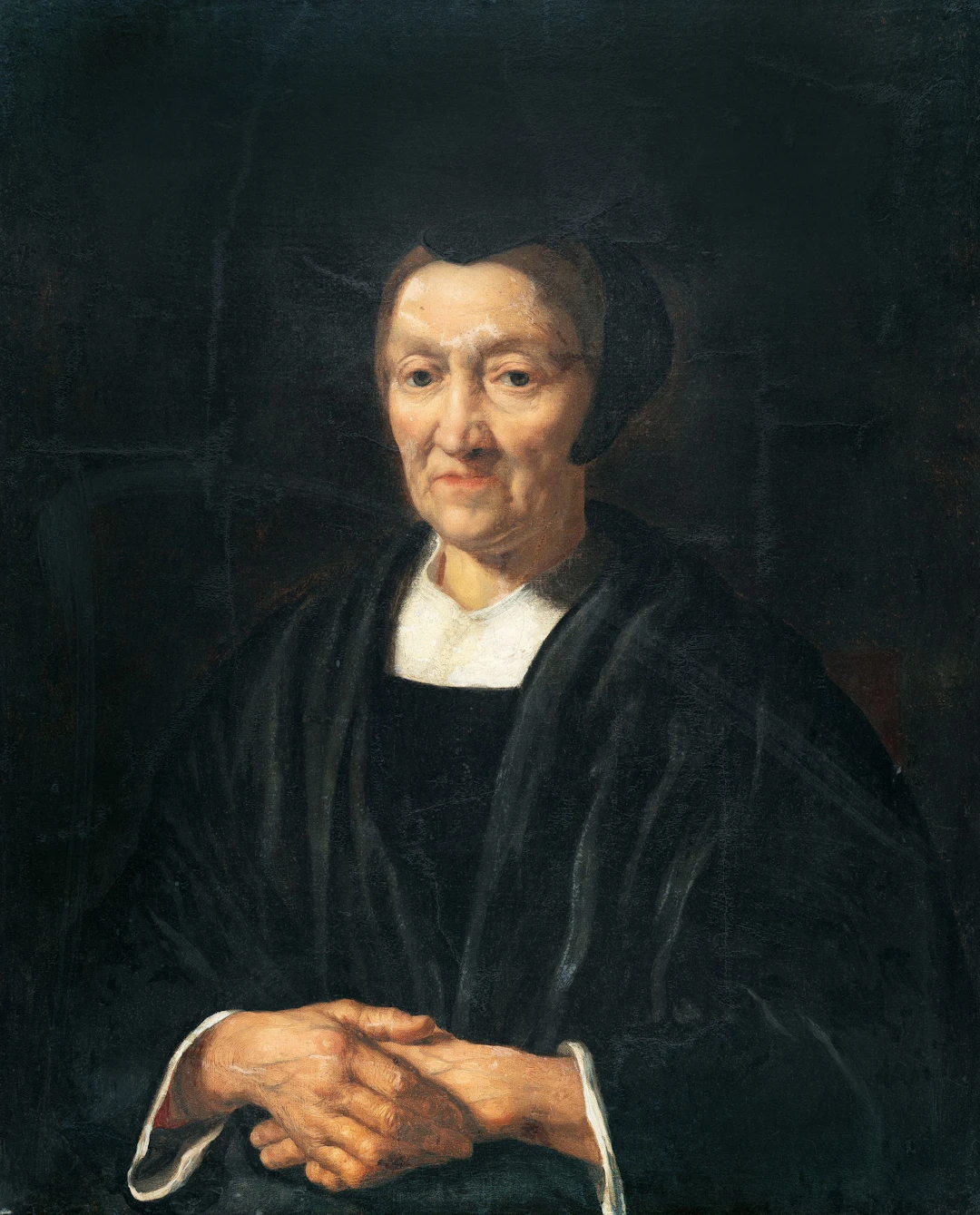 Portrait of an Elderly Lady in a Bonnet Niederländisch