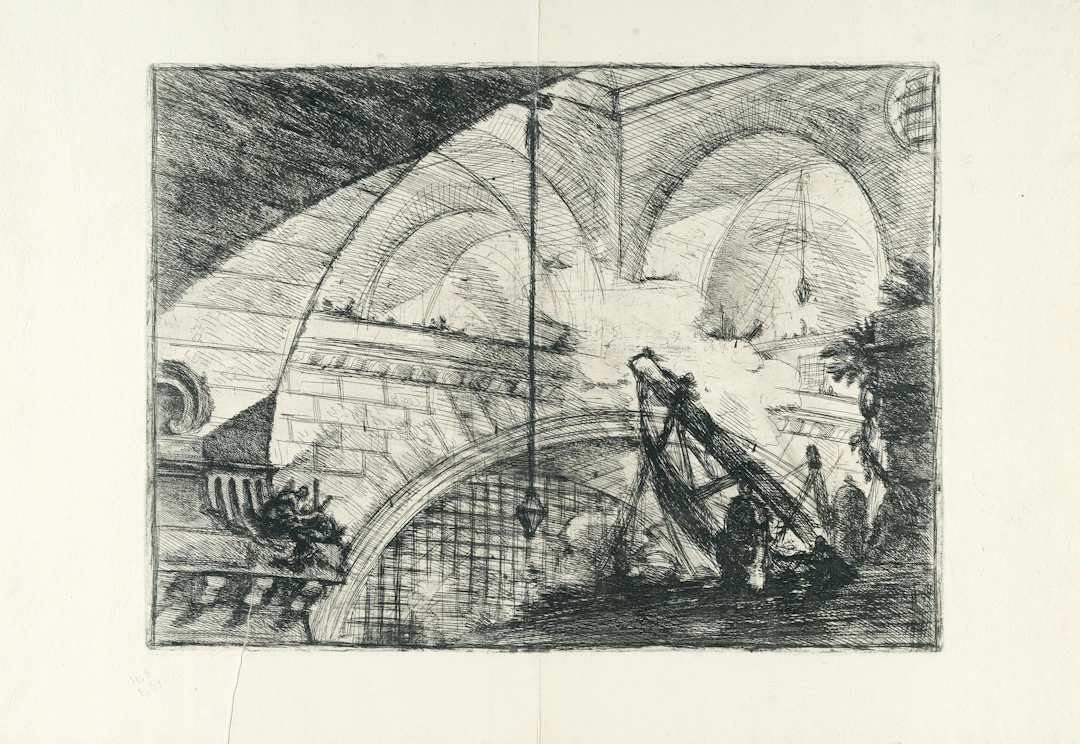 The Arch with a Shell Ornament, from: Carceri d'Invenzione Giovanni