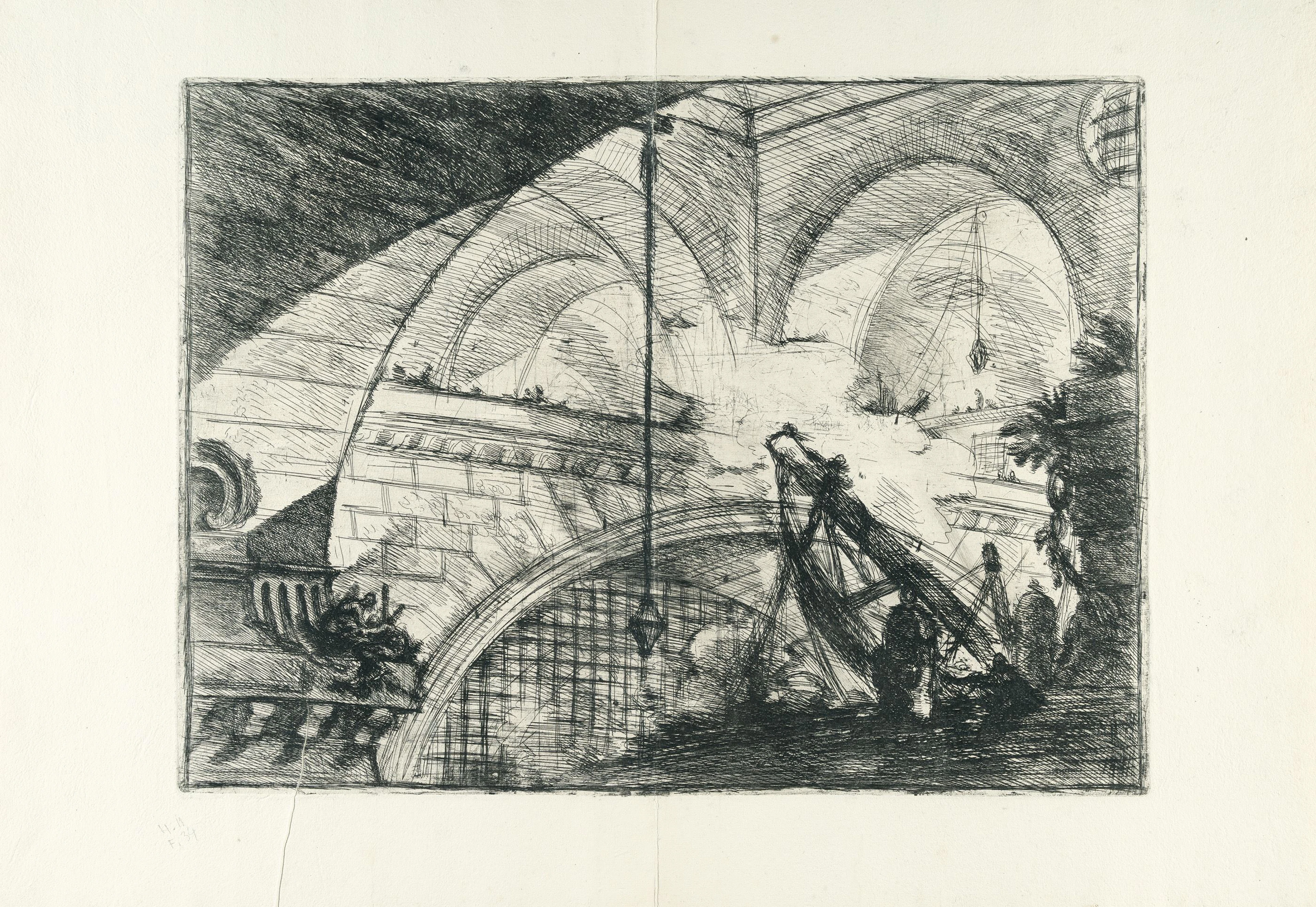 The Arch with a Shell Ornament, from: Carceri d'Invenzione Giovanni