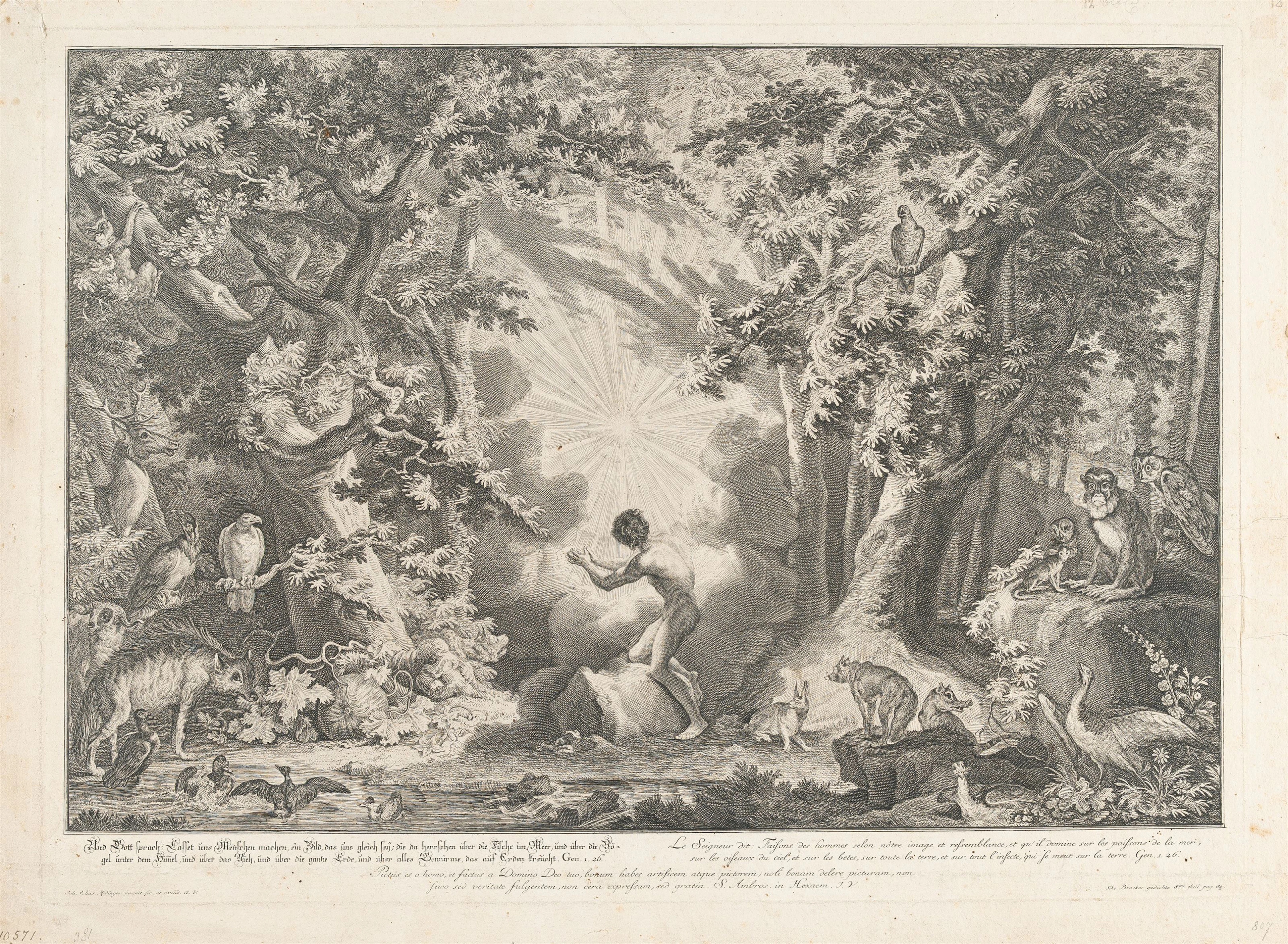 Suite of 12 Plates: Paradise, or The Creation and the Fall of Man