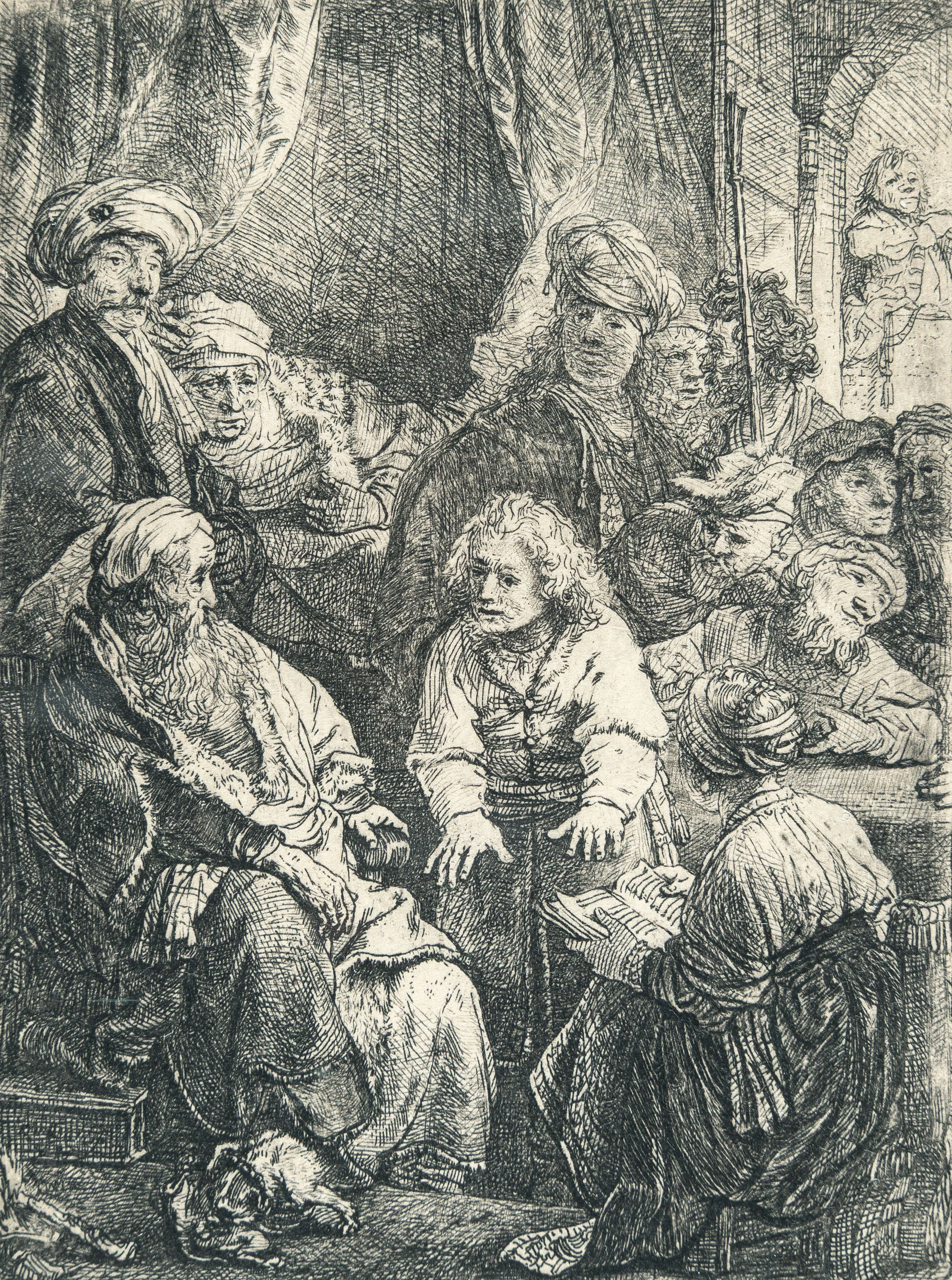 Joseph Telling His Dreams Rembrandt Harmensz. van Rijn