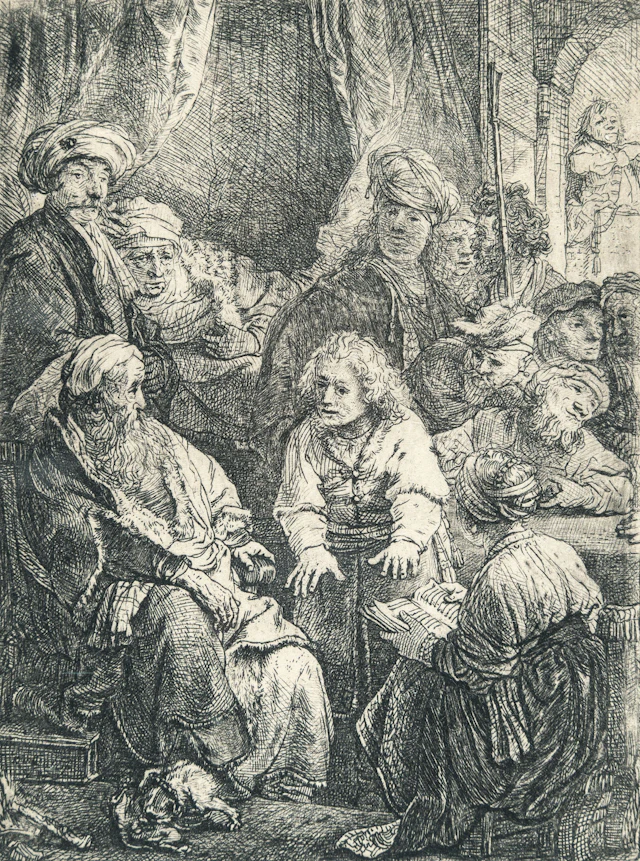 Joseph Telling His Dreams Rembrandt Harmensz. van Rijn