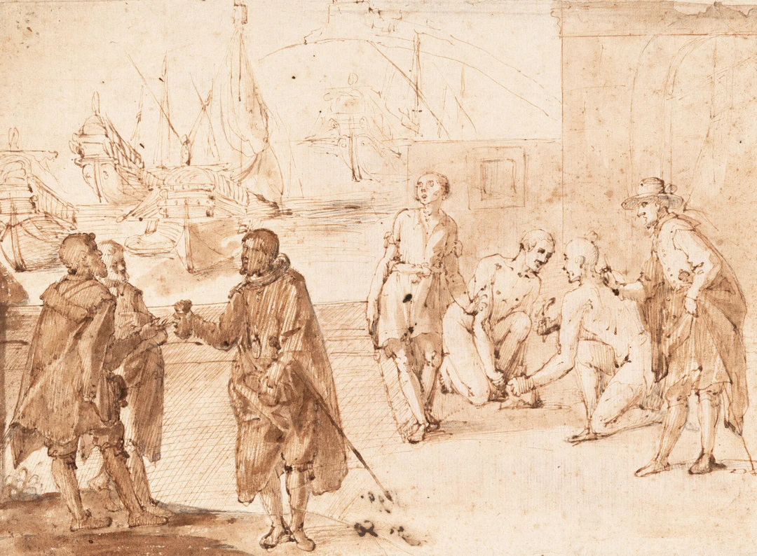The Slave Trade in a Harbour Belisario Corenzio
