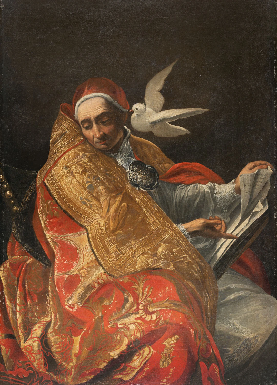 Pope Gregory the Great with the Dove Italienisch