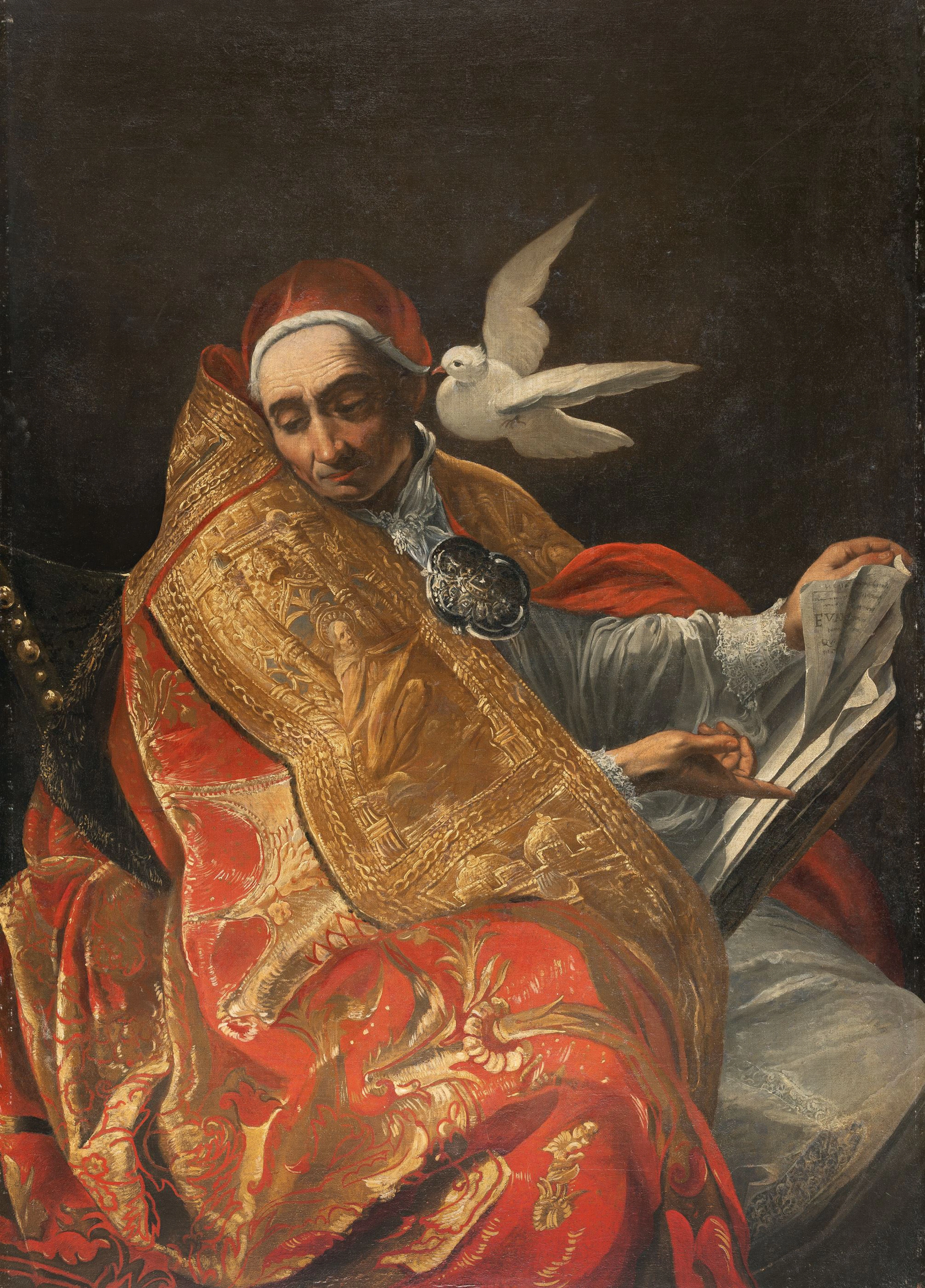 Pope Gregory the Great with the Dove Italienisch
