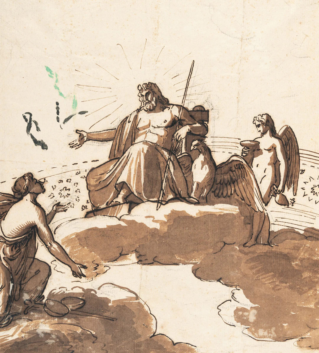 Zeus and Hebe Felice Giani (Umkreis)