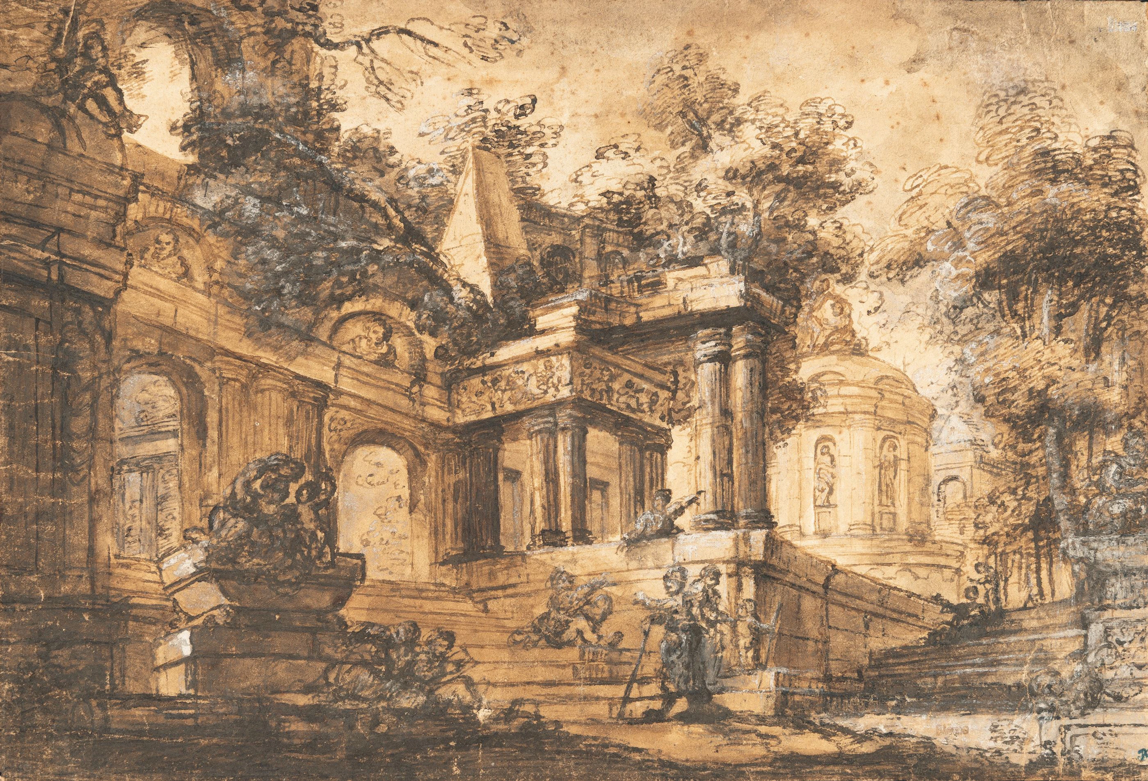 Ancient architectural landscape Französisch