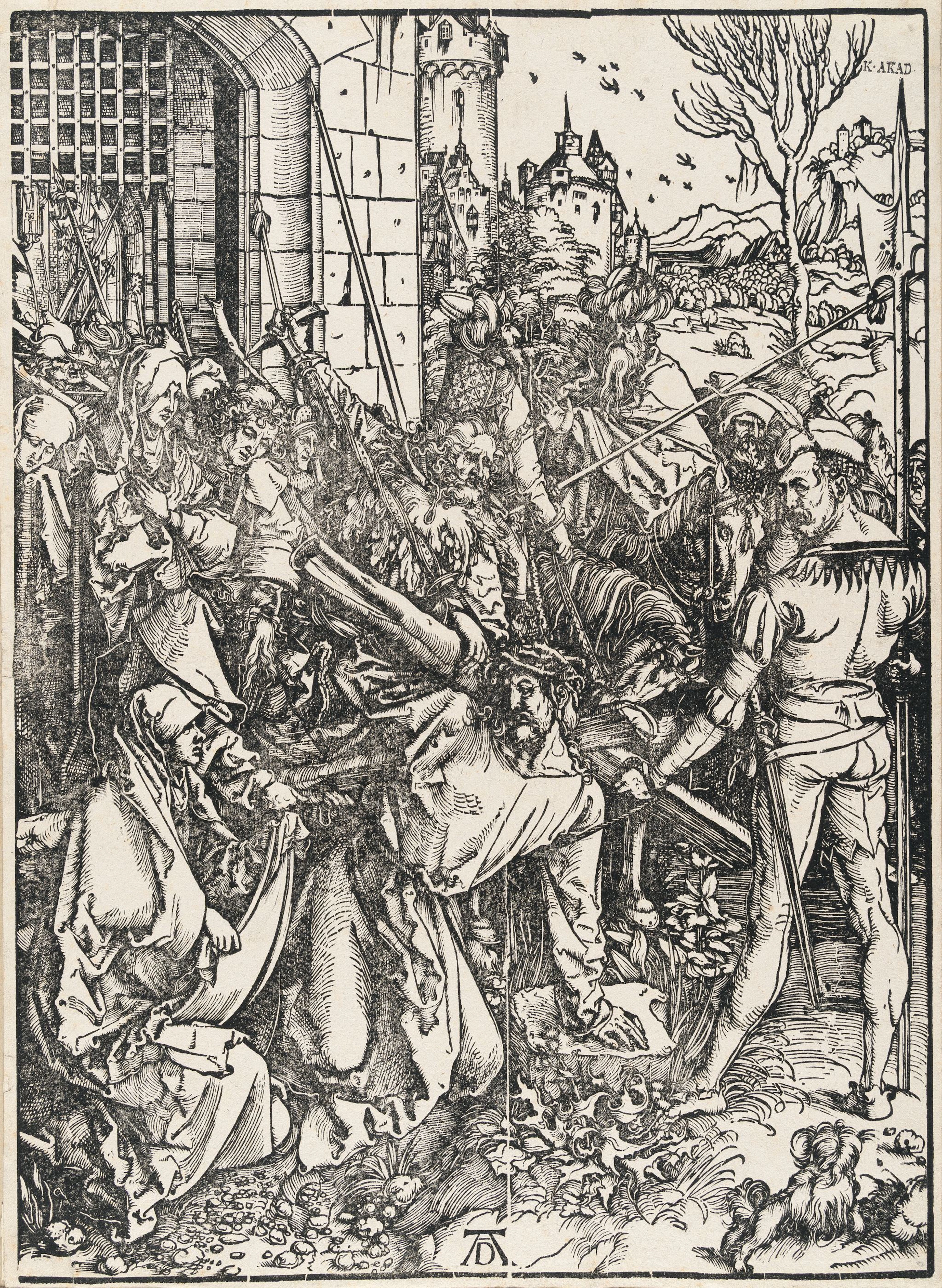 Die Kreuztragung Christi, aus: Die Große Passion Albrecht Dürer