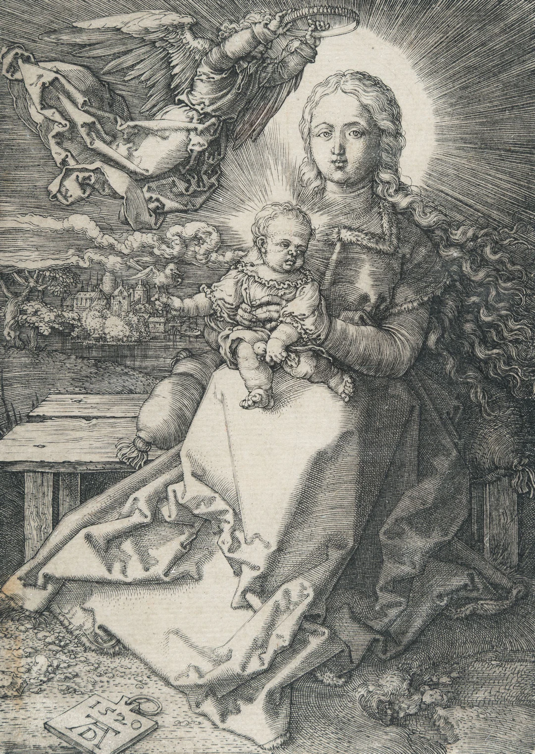 The Virgin and Child Crowned by One Angel Albrecht Dürer