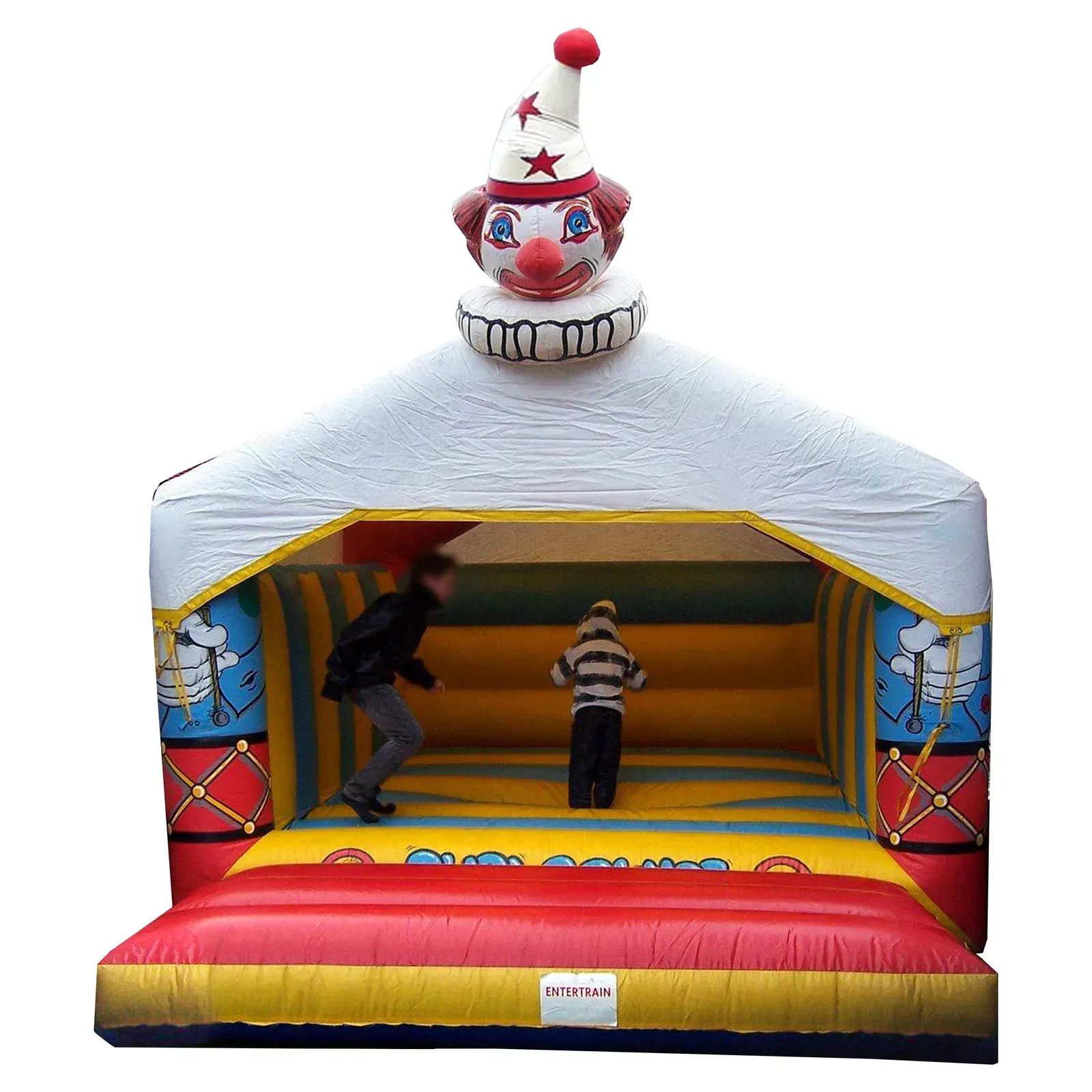Supabounce Castle Clown-Themed Inflatable