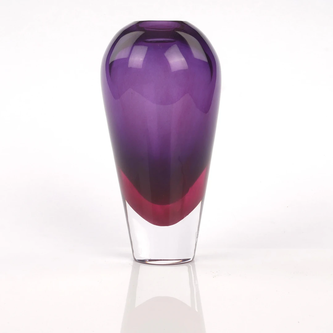 ERIKA LAGERBIELKE. Vas, underfångsglas, "Haze", Kosta Boda, signerad.