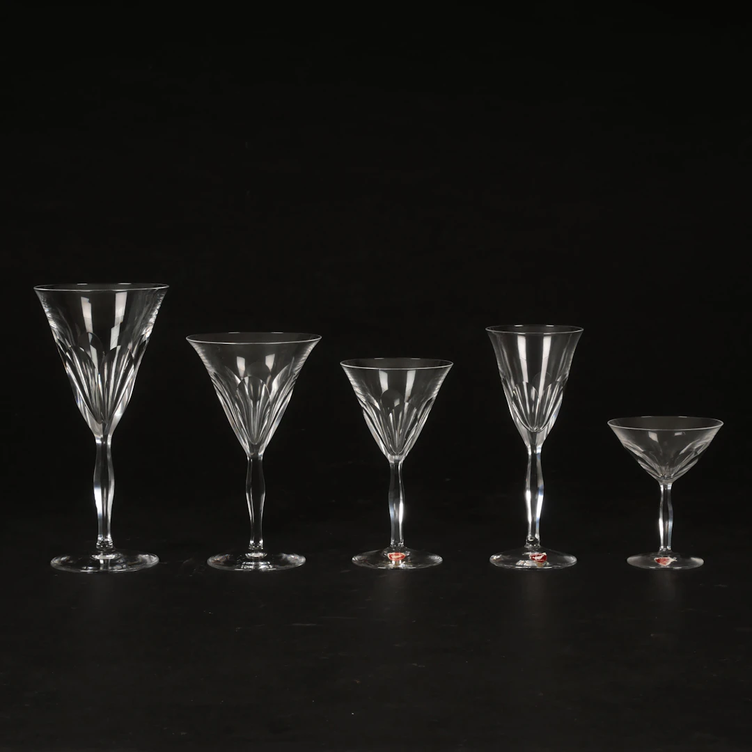 GLASSERVIS, 23 delar, Orrefors.