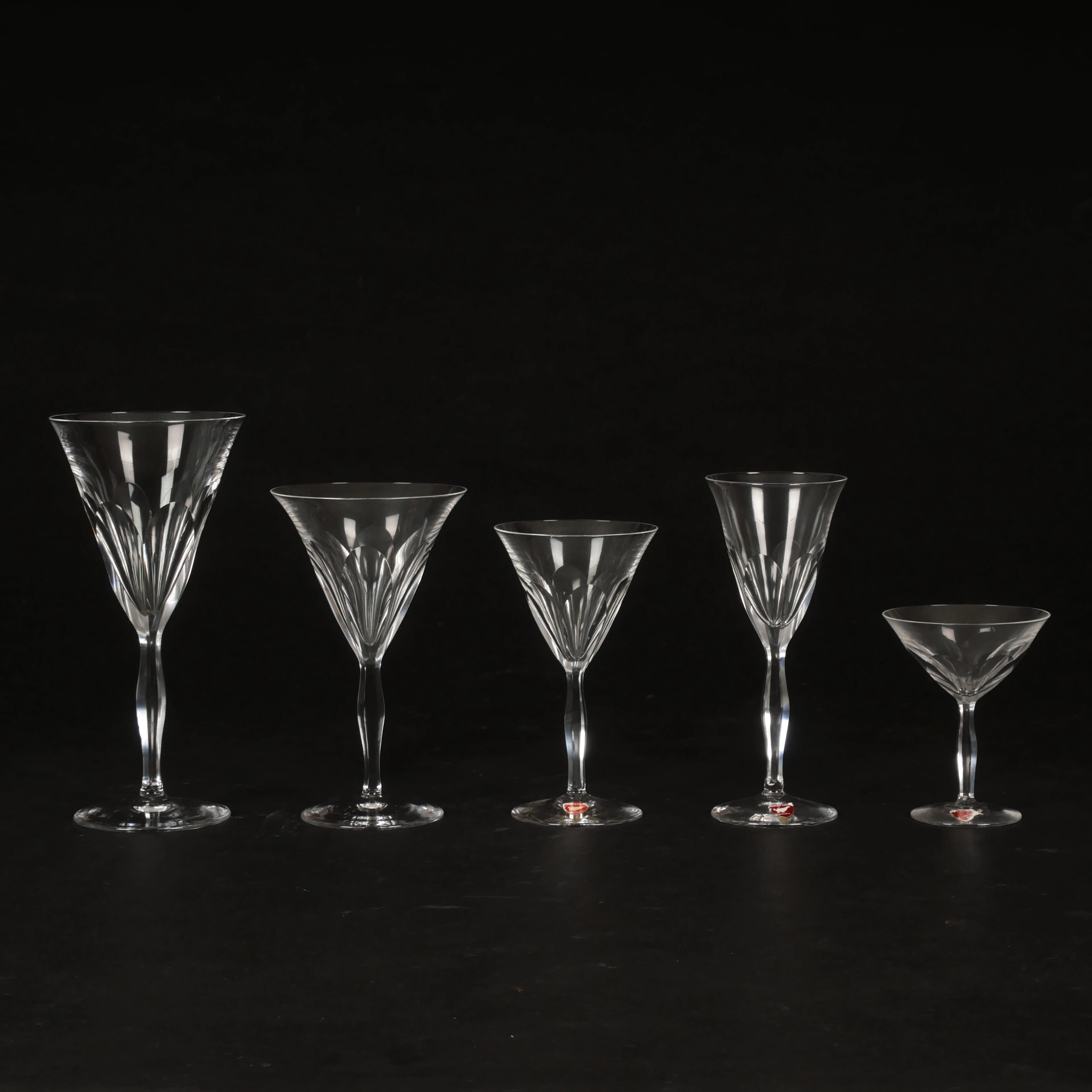 GLASSERVIS, 23 delar, Orrefors.