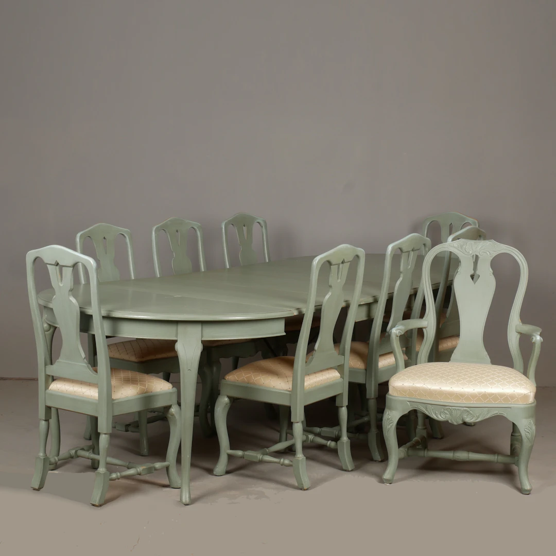 MATSALSGRUPP, 10+3 delar, rokokostil, 1900-talets sista del.