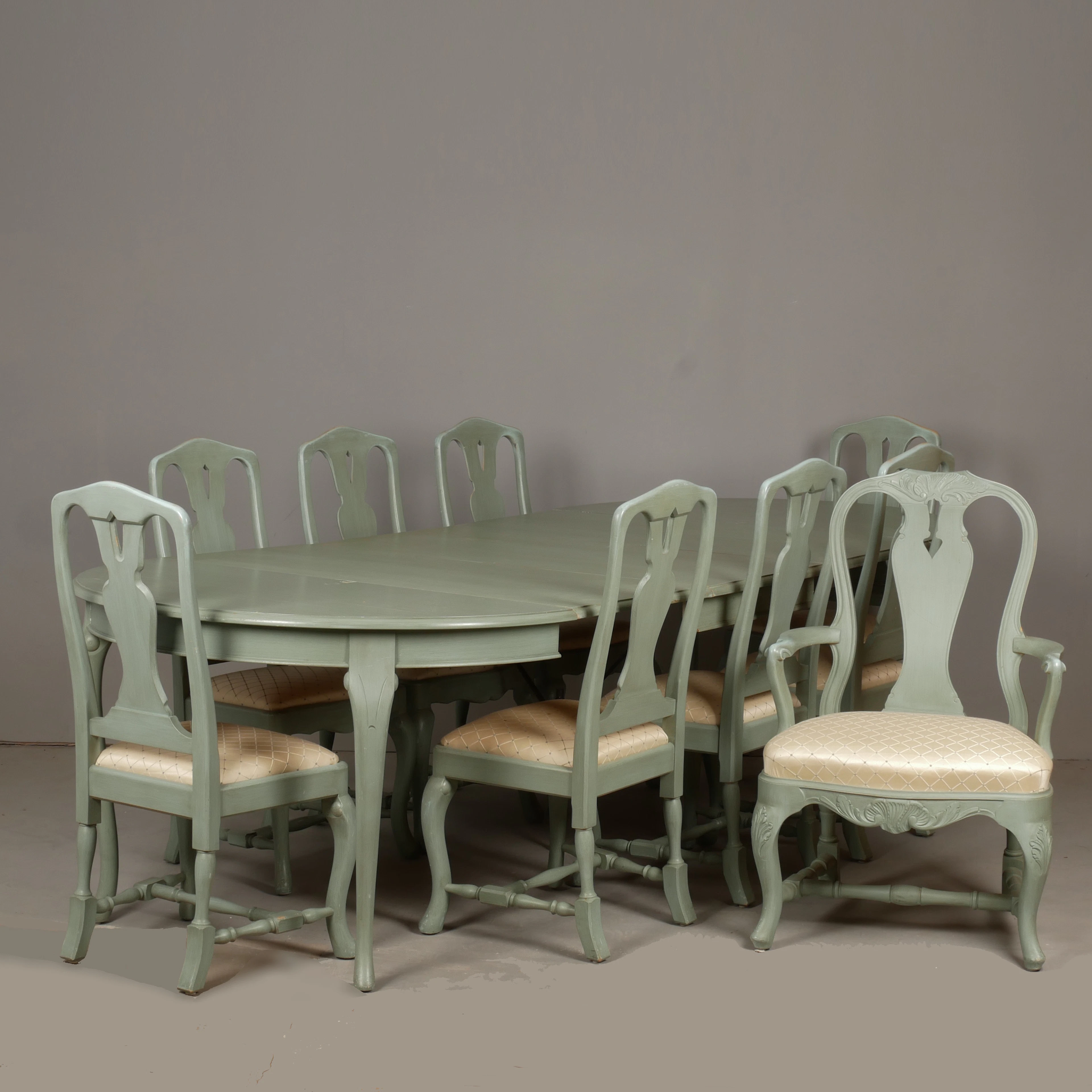 MATSALSGRUPP, 10+3 delar, rokokostil, 1900-talets sista del.