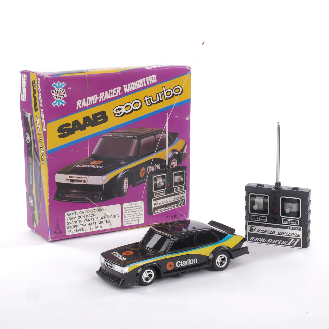 RADIOSTYRD BIL, Saab 900 Turbo, Taiyo, Japan, slutet 1970-talet.