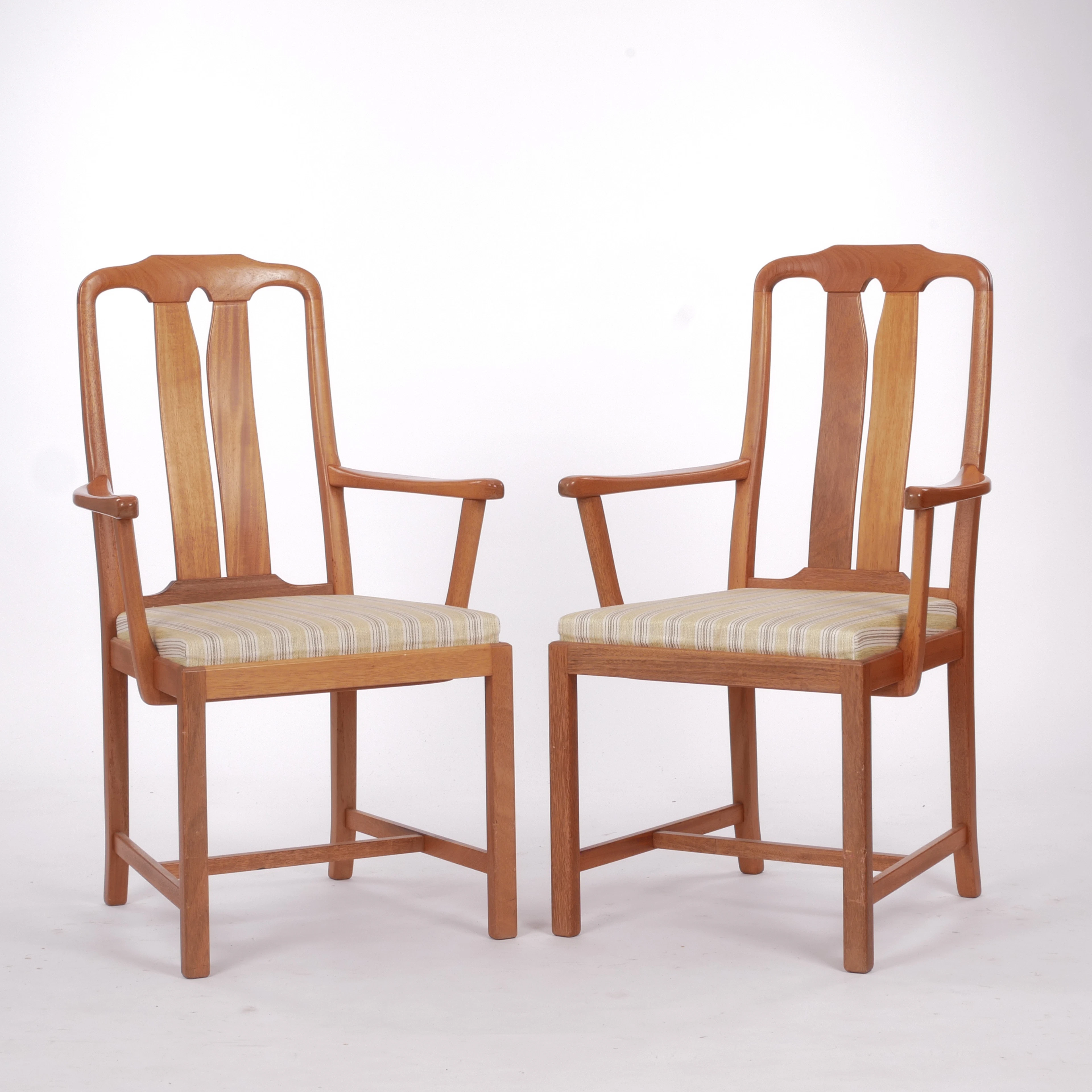 CARL MALMSTEN. KARMSTOLAR, ett par, "Ambassadör", Åfors Möbelfabrik, 1960-tal.