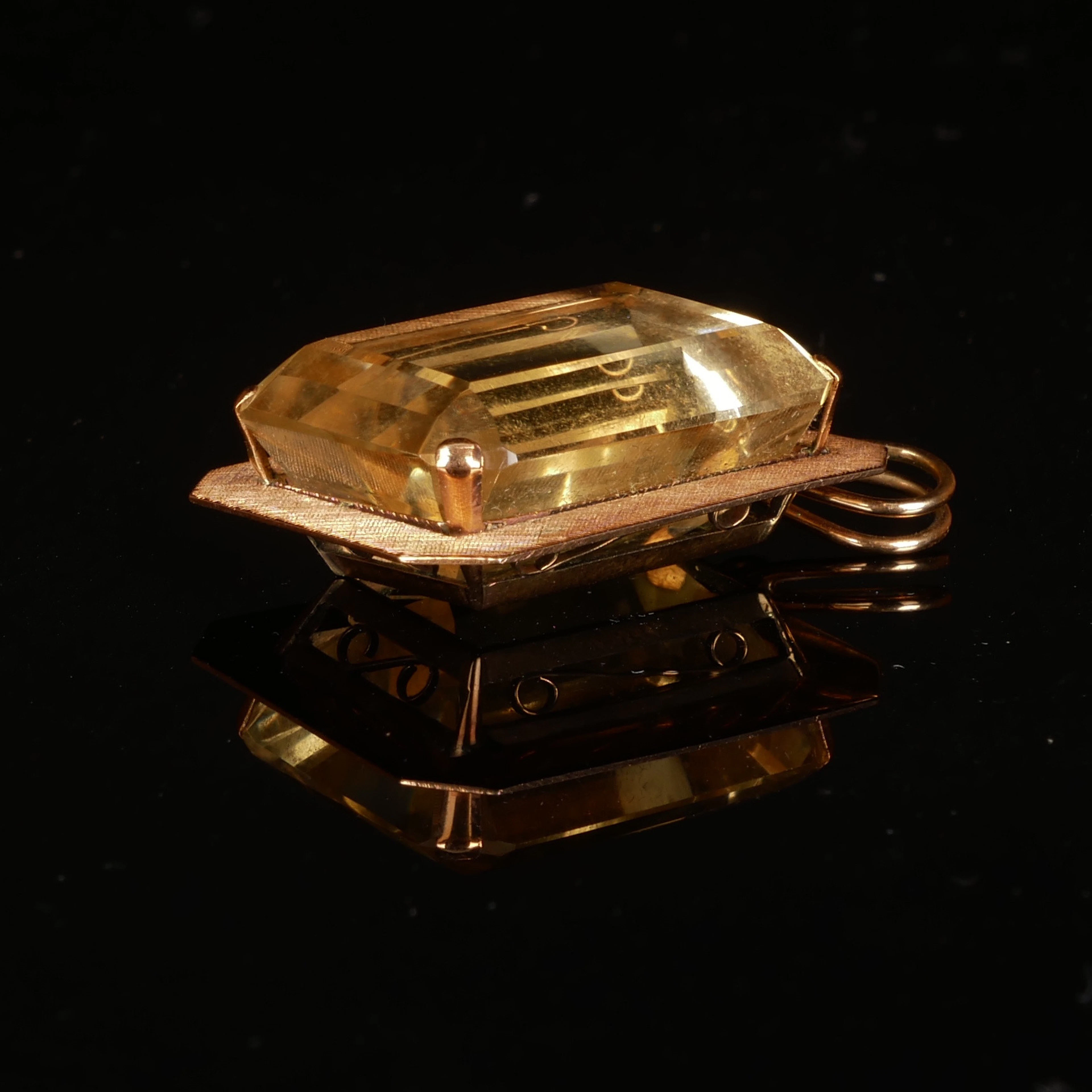 HÄNGE, citrin och 18K guld.