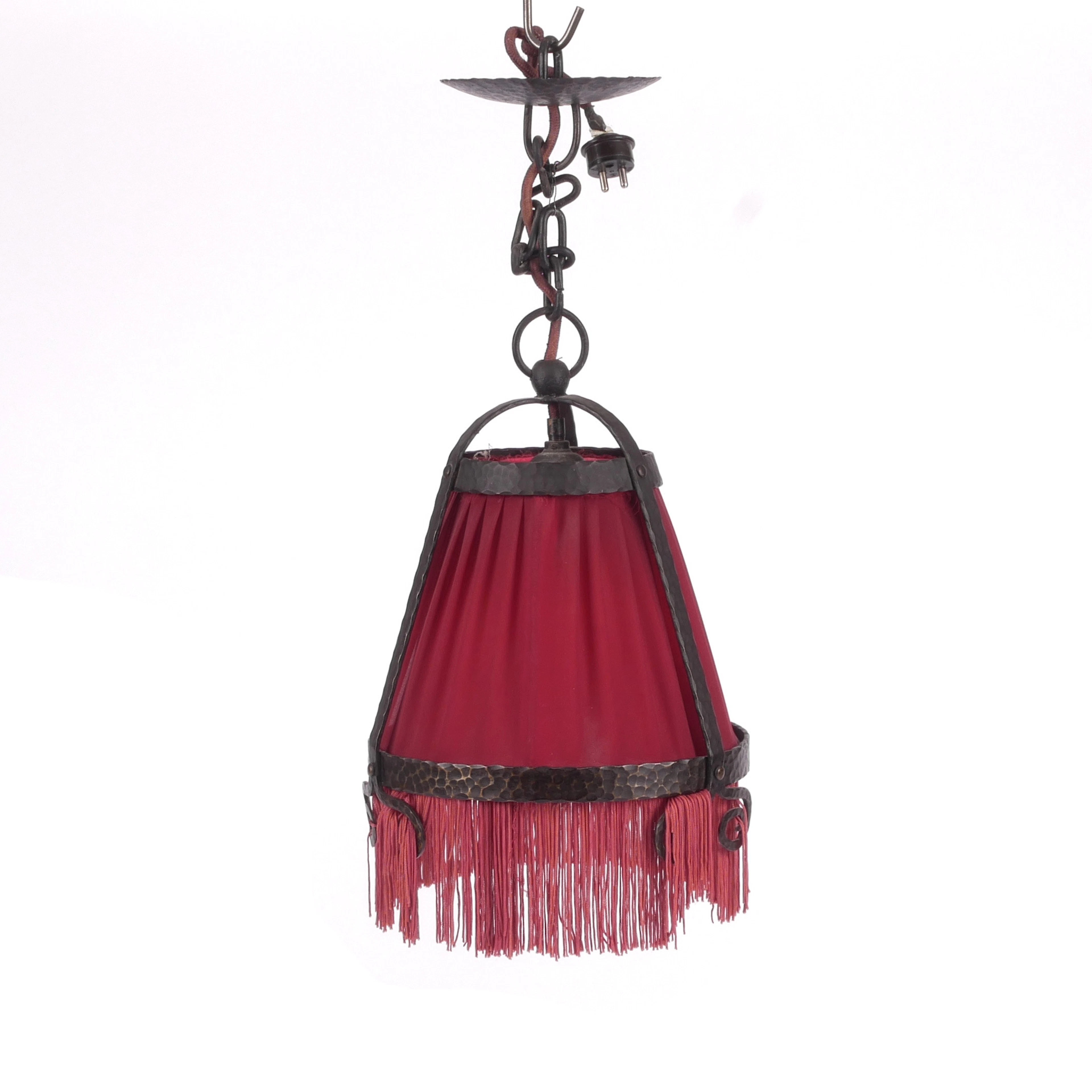 TAKLAMPA, järn/smide, jugend, 1900-talets första del.