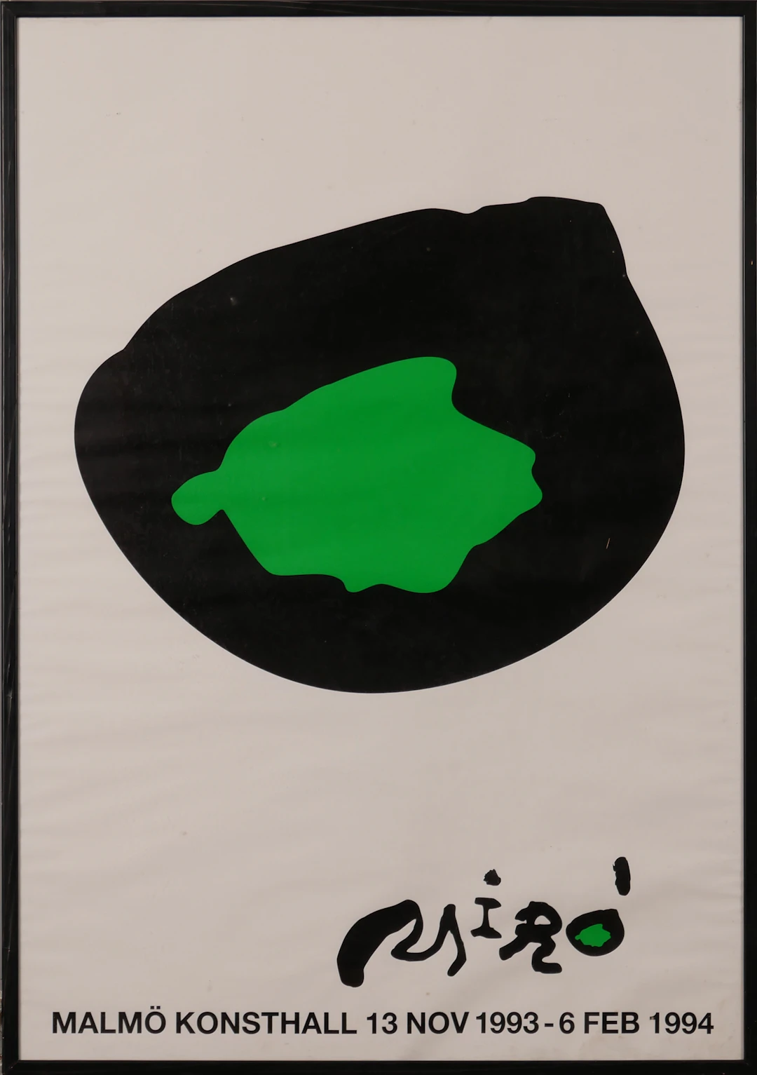 JOAN MIRÓ. EFTER. Konstaffisch , grafiskt tryck, Malmö konsthall 1994.