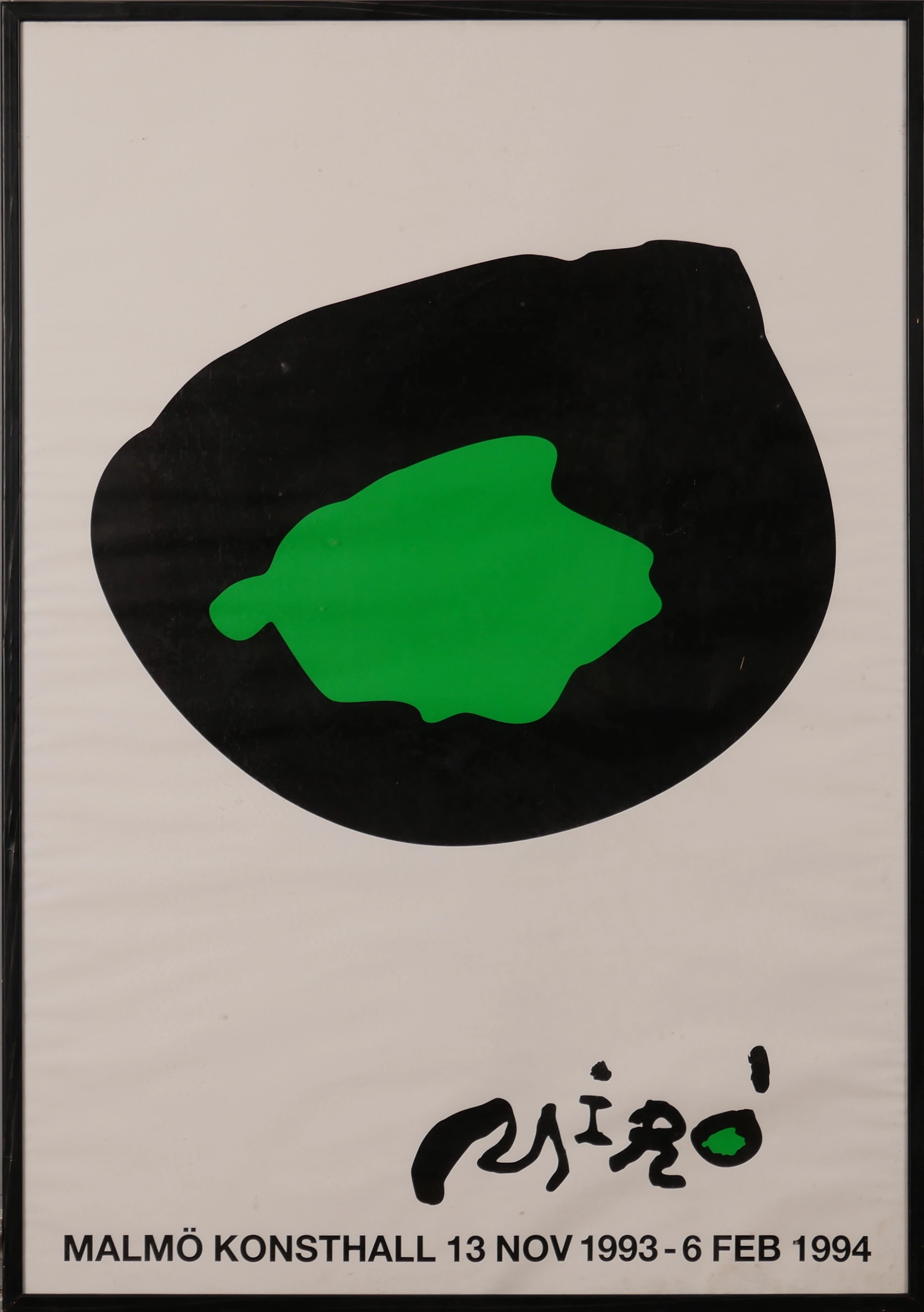 JOAN MIRÓ. EFTER. Konstaffisch , grafiskt tryck, Malmö konsthall 1994.
