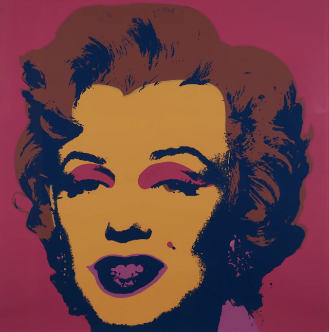 ANDY WARHOL. EFTER. Marilyn Monroe, serigrafi, Sunday B. Morning blå stämpel.