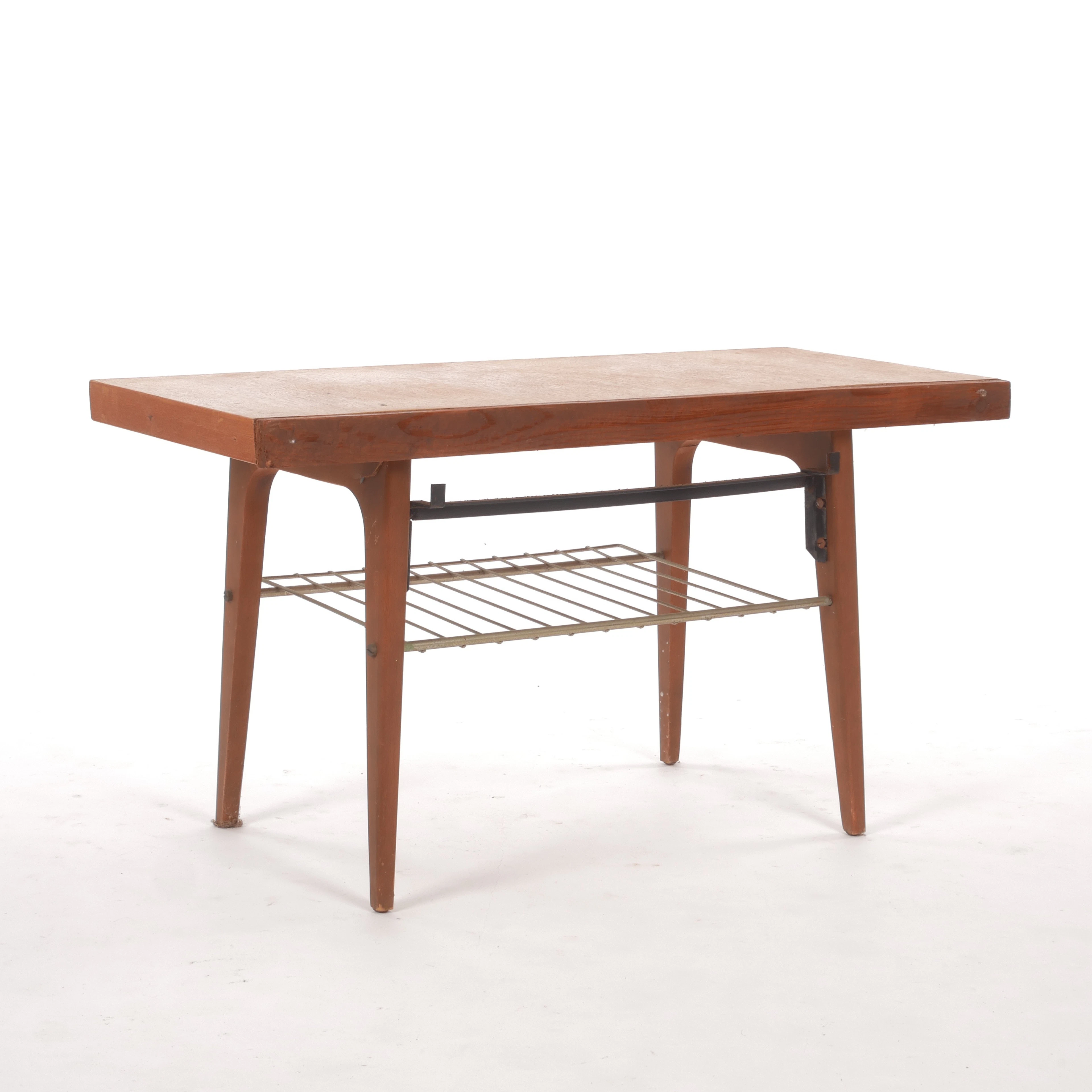 BÄNK/TV-BÄNK, teakfanerad, 1950/60-tal.
