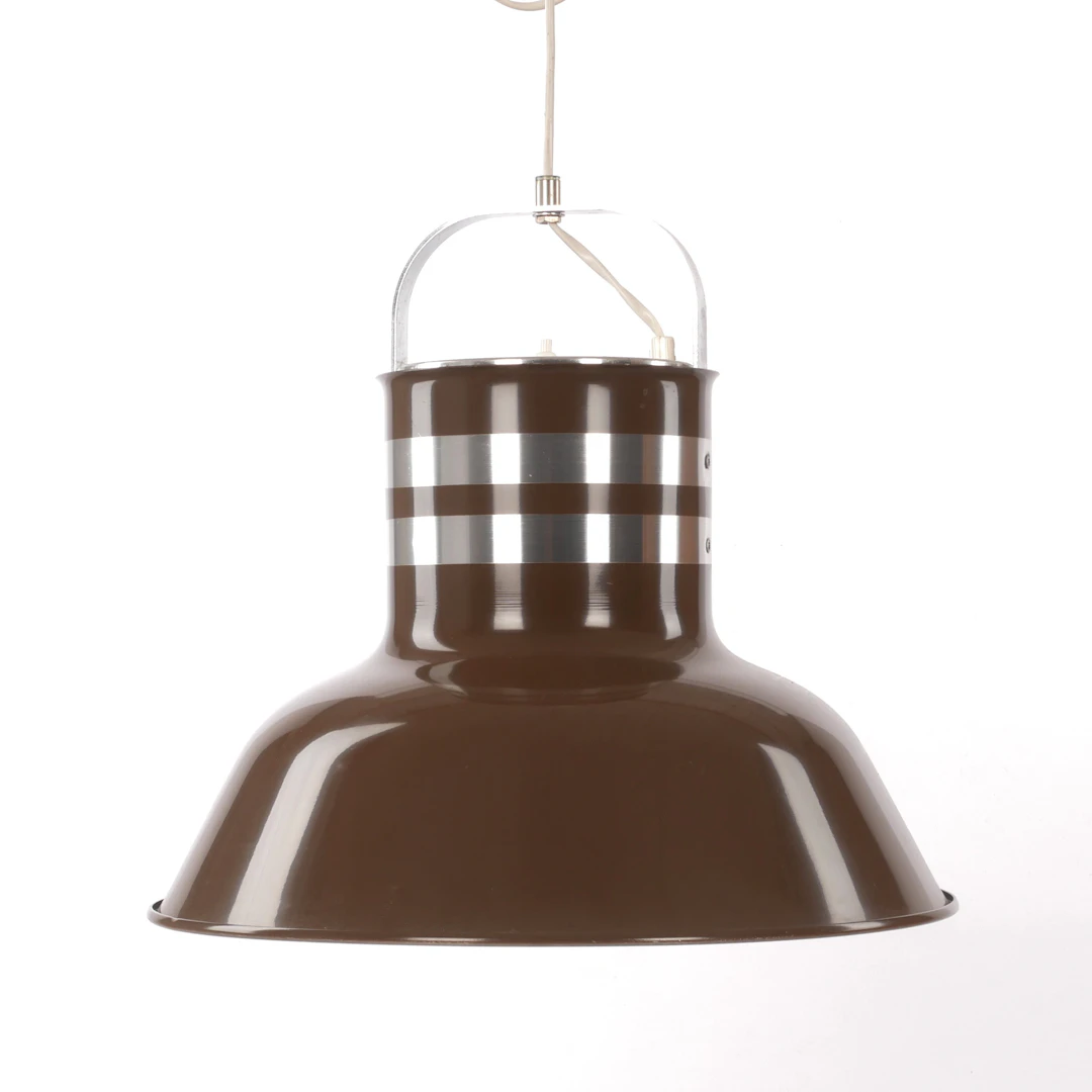 PER SUNDSTEDT. Taklampa, "Hinken", plåt, Kosta Lampan, 1970-tal.