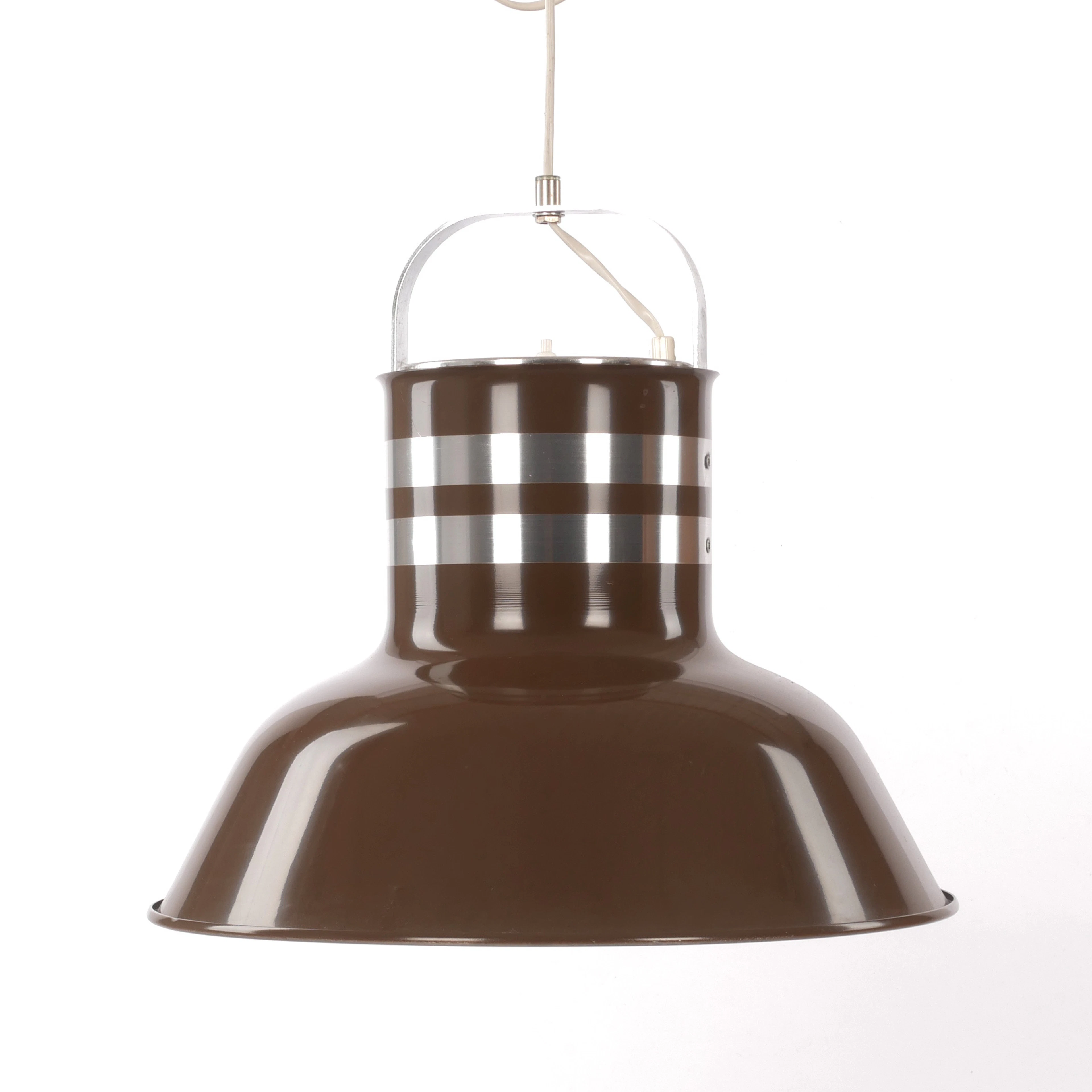 PER SUNDSTEDT. Taklampa, "Hinken", plåt, Kosta Lampan, 1970-tal.