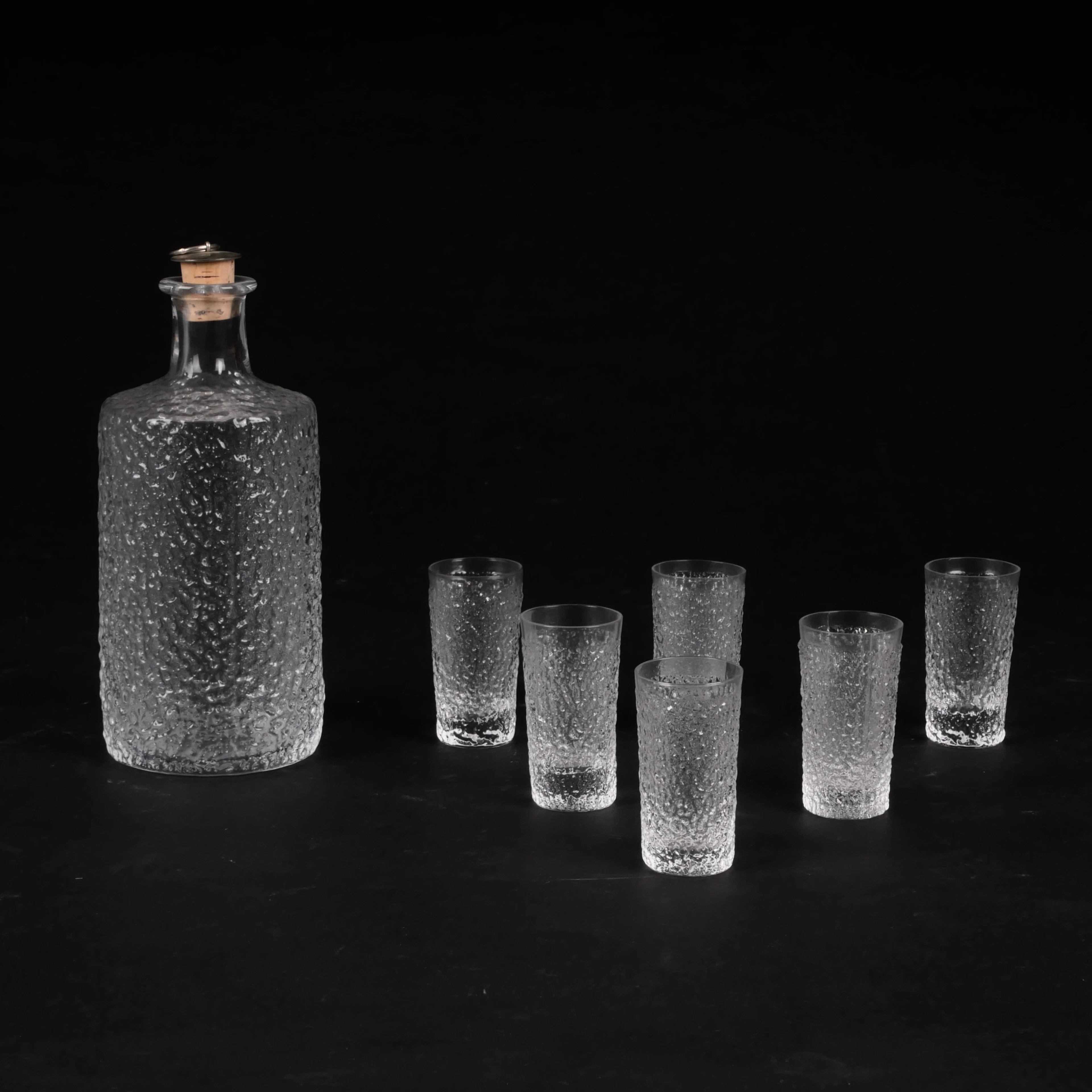 KARAFF OCH GLAS, 7 delar, 1969/70-tal.