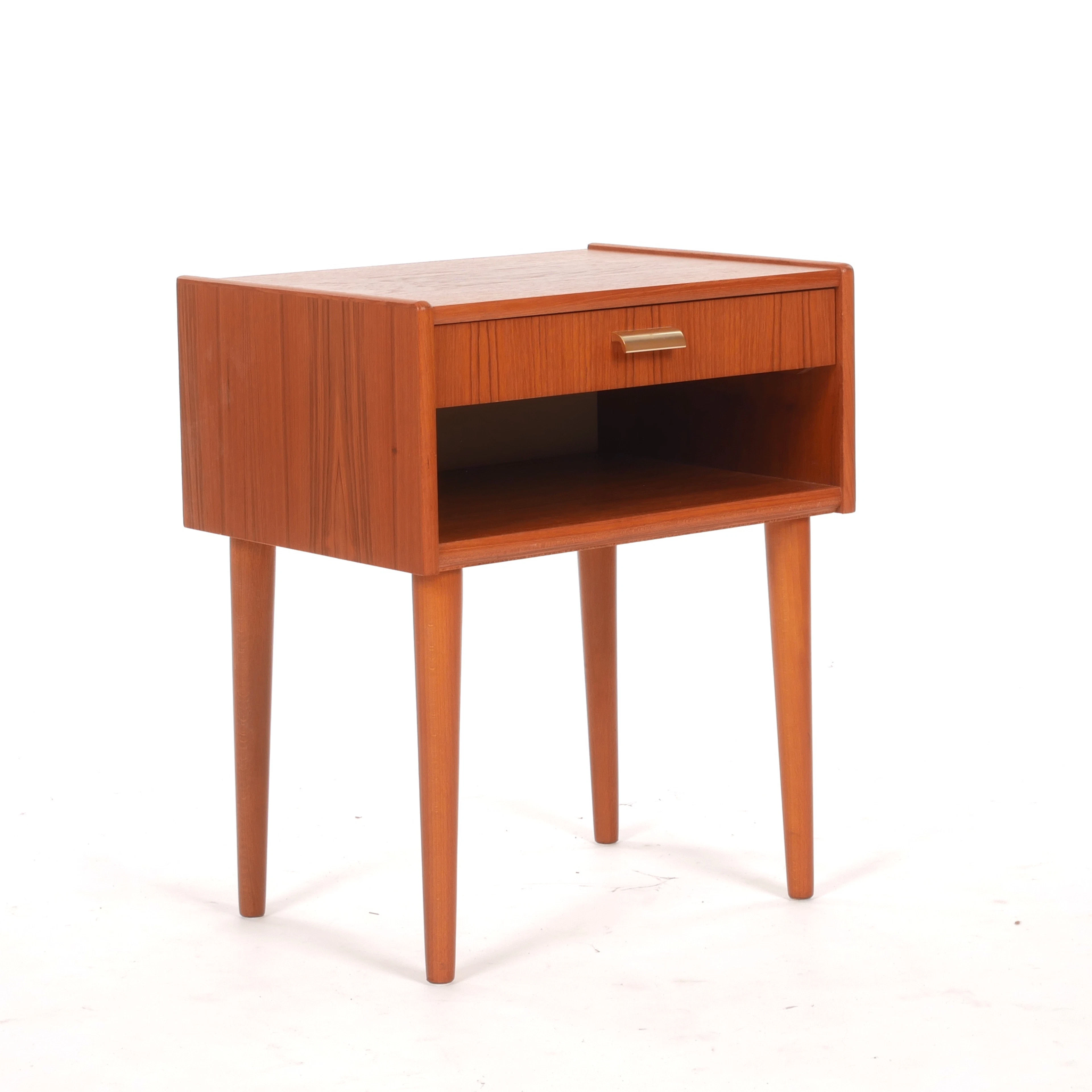 SÄNGBORD, teakfanerad, 1960-tal.