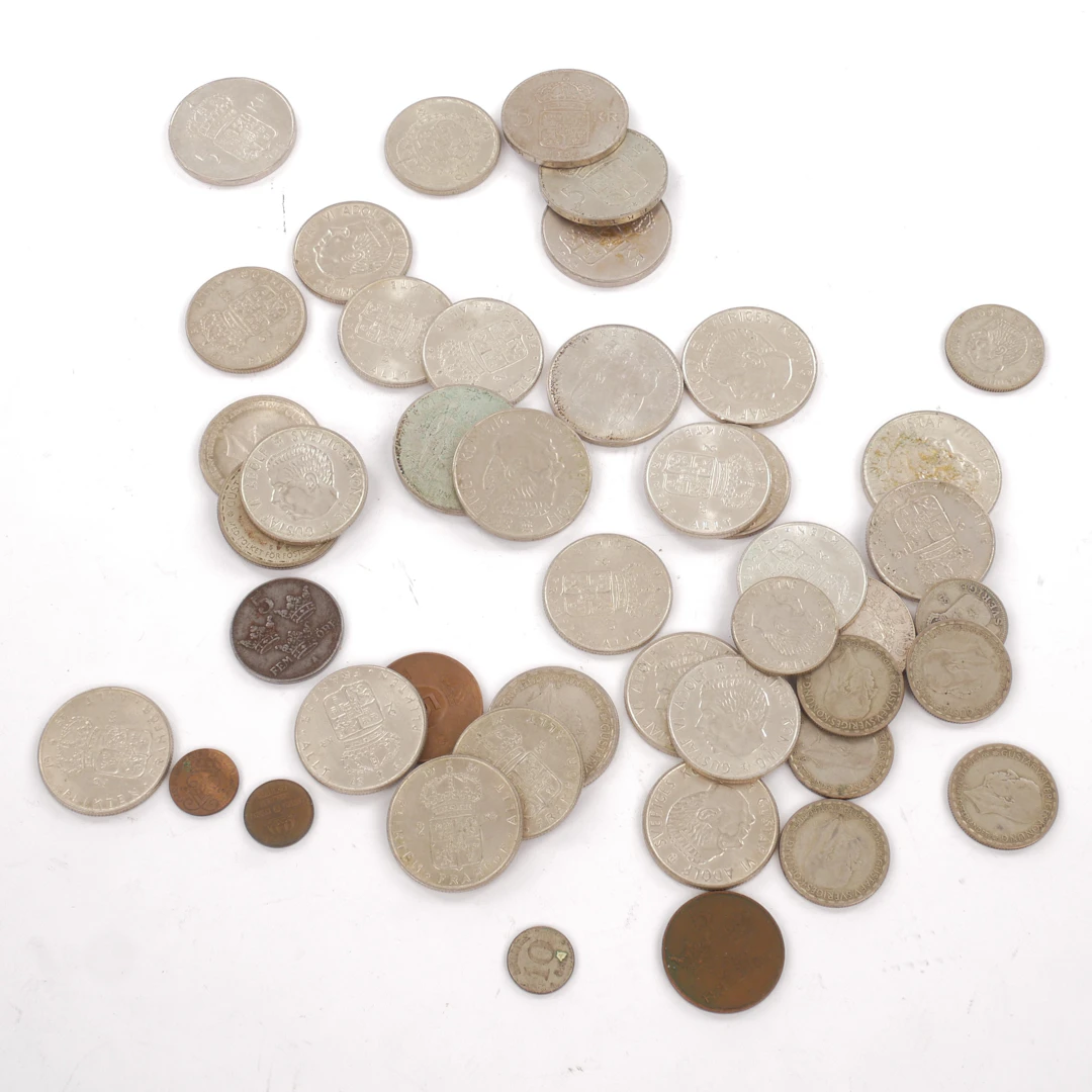 MYNT, Sverige, främst silver.