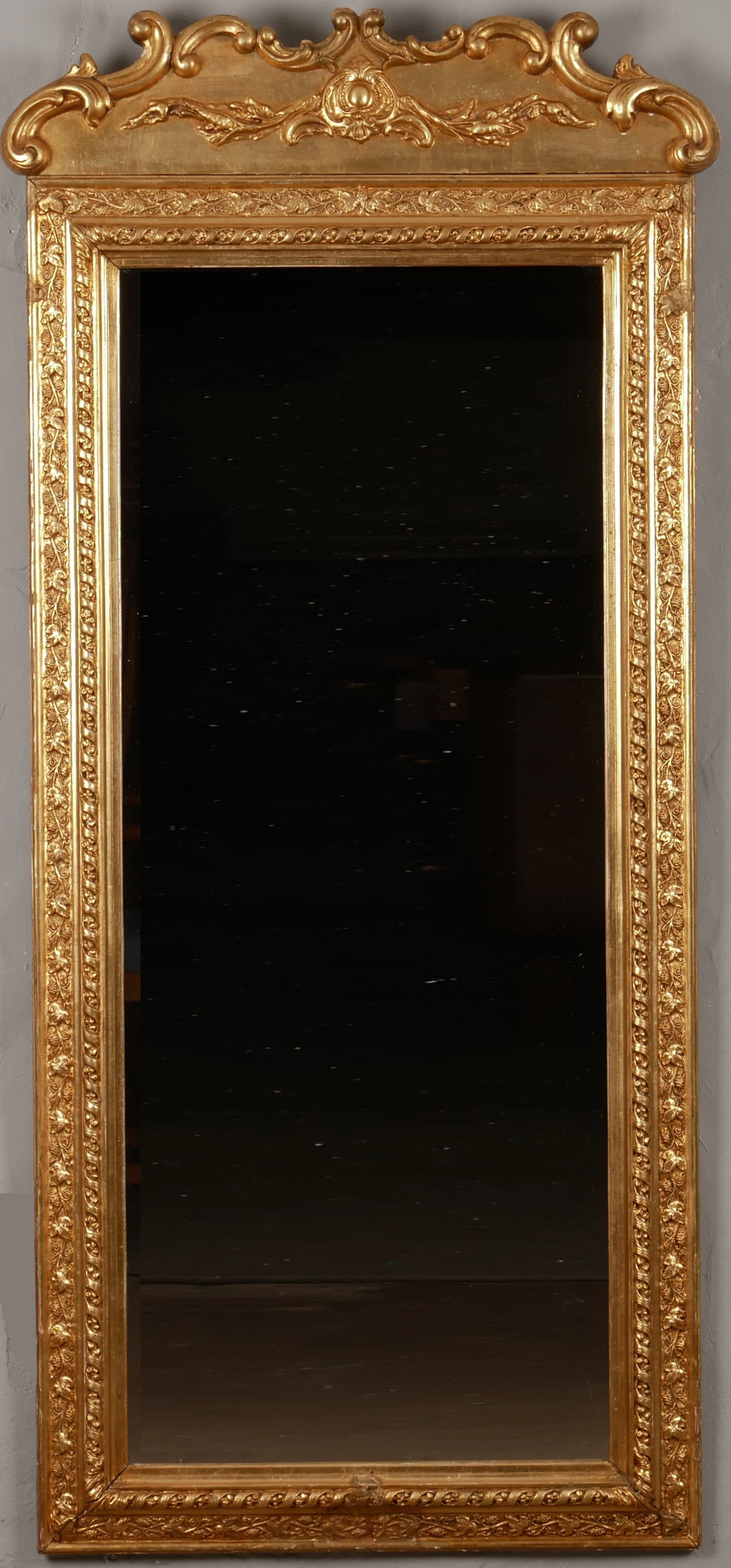 SPEGEL, förgylld, 18/1900-tal.