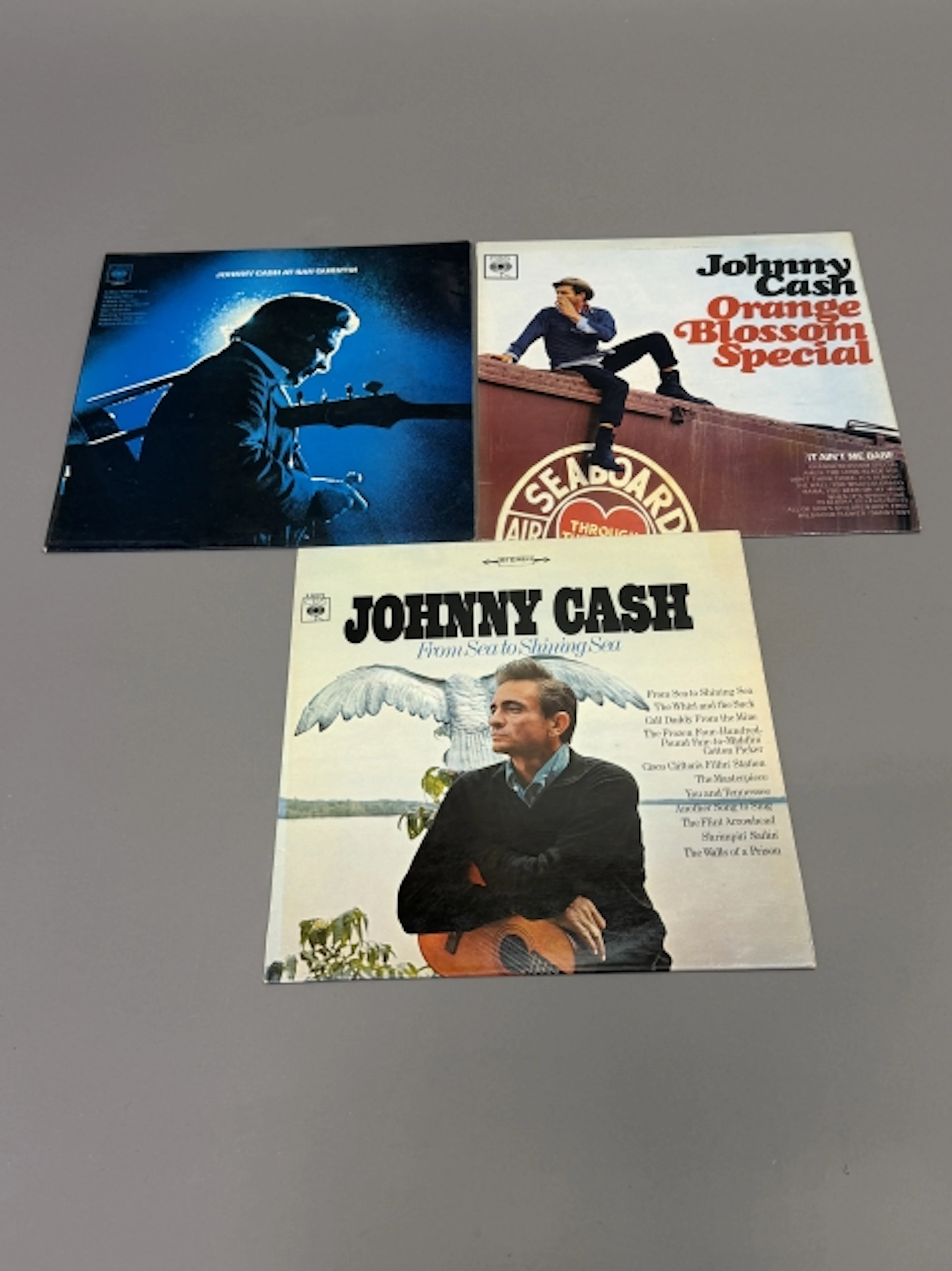 Johnny Cash, vinylskivor, 3 st