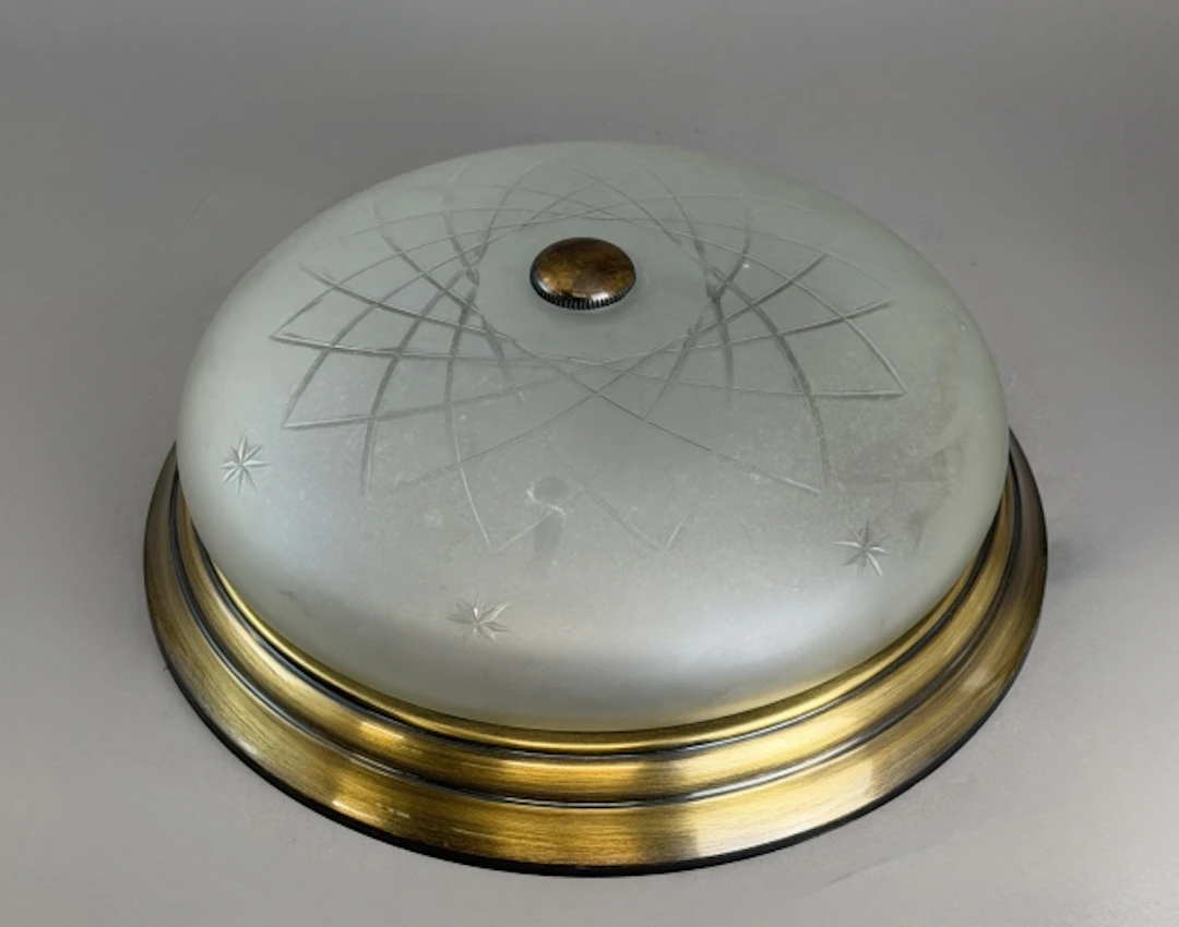 TAKPLAFOND, frostat glas & metallbas