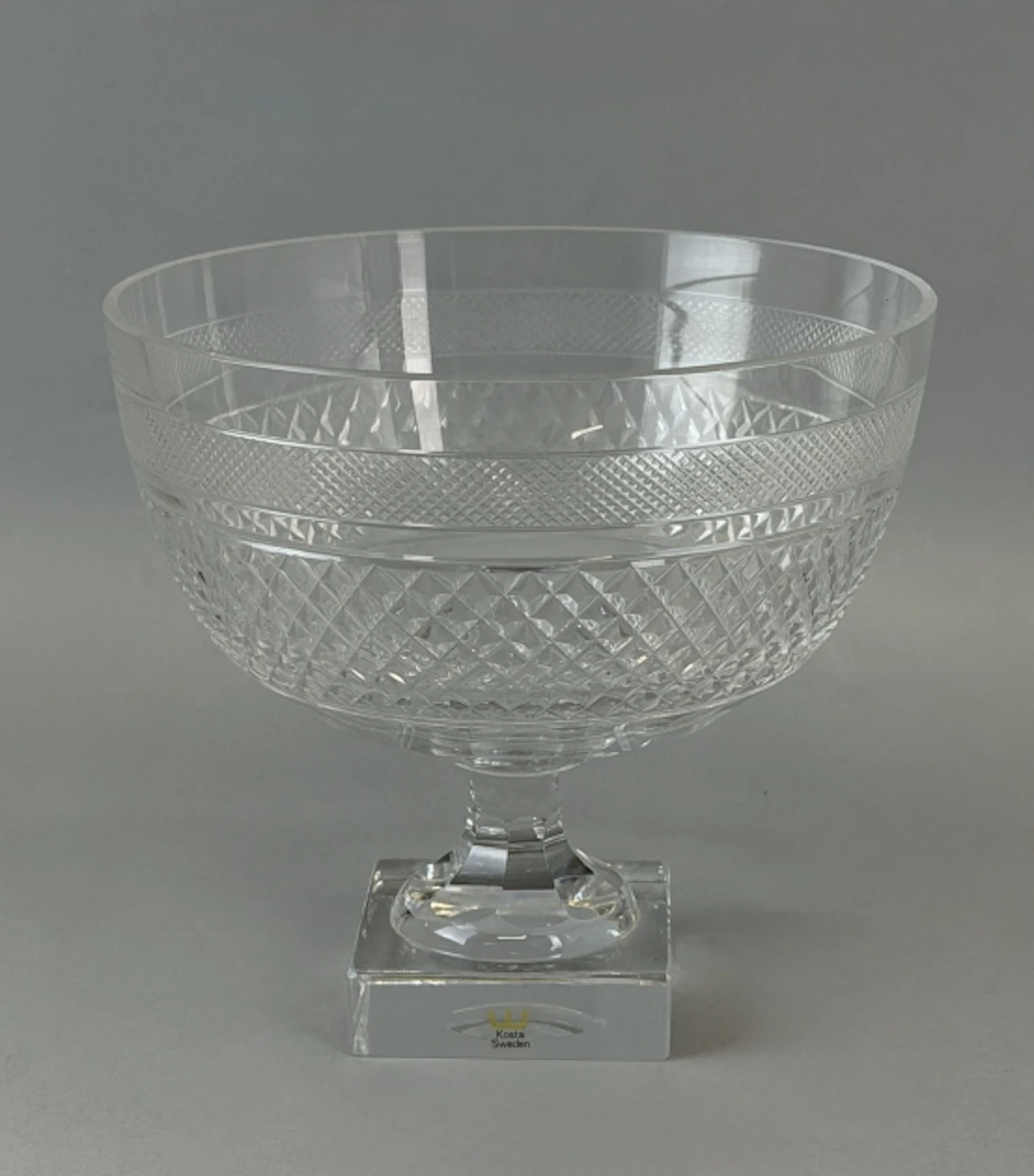 ELIS BERGH, skål på fot "Kent", glas, Kosta