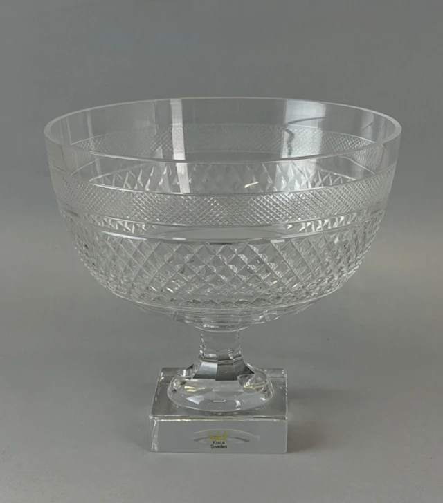 ELIS BERGH, skål på fot "Kent", glas, Kosta