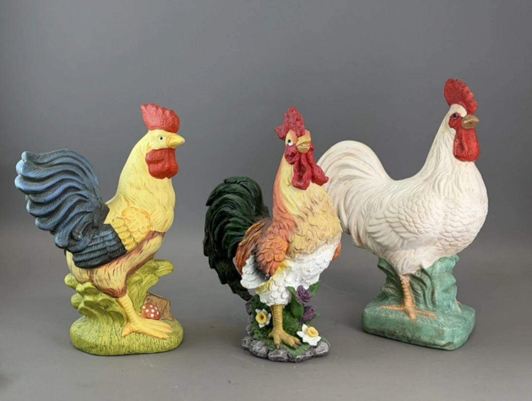 FIGURINER tuppar, konstmaterial, keramik