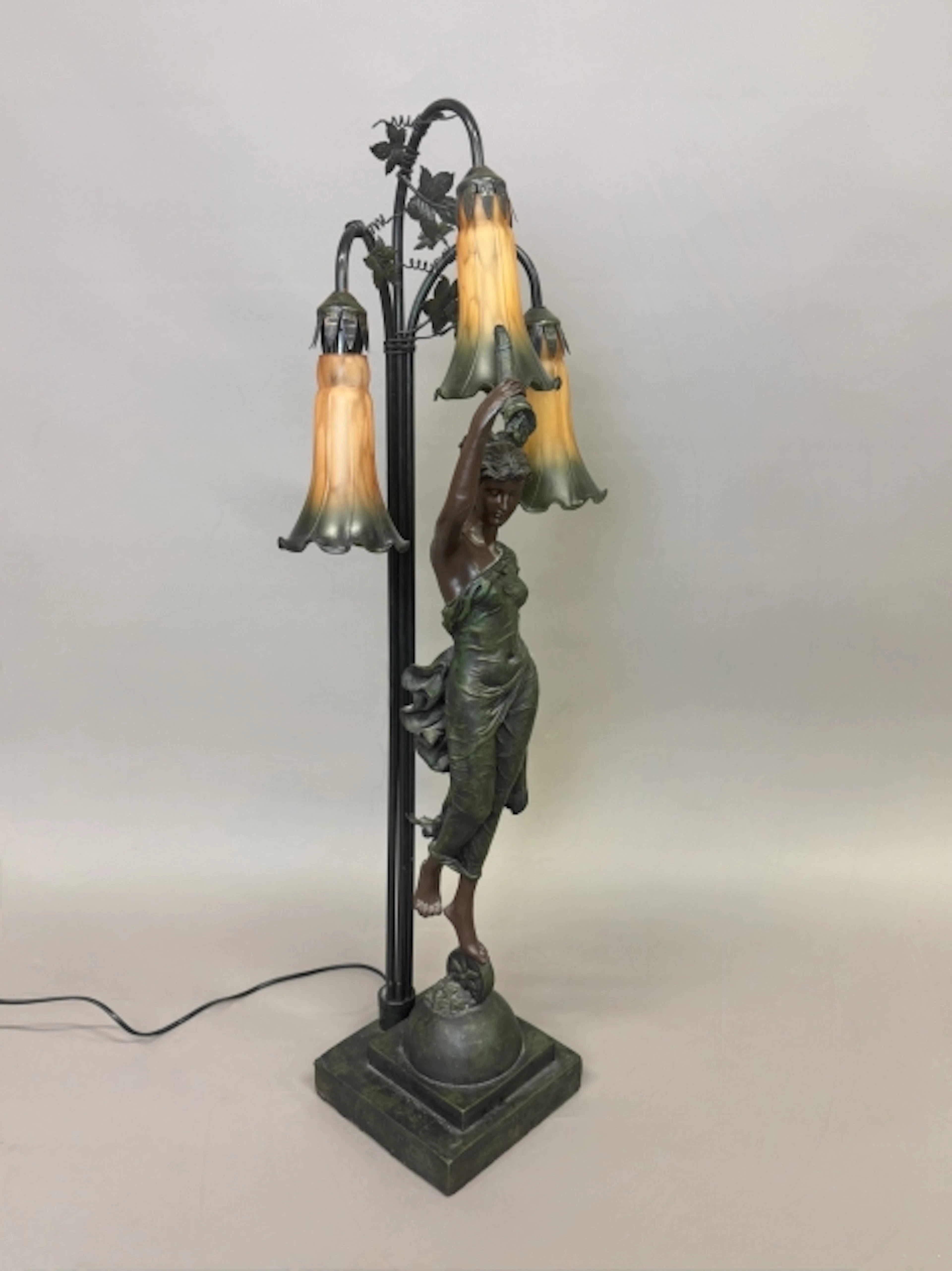 BORDSLAMPA i jugendstil, 1900-talets senare del