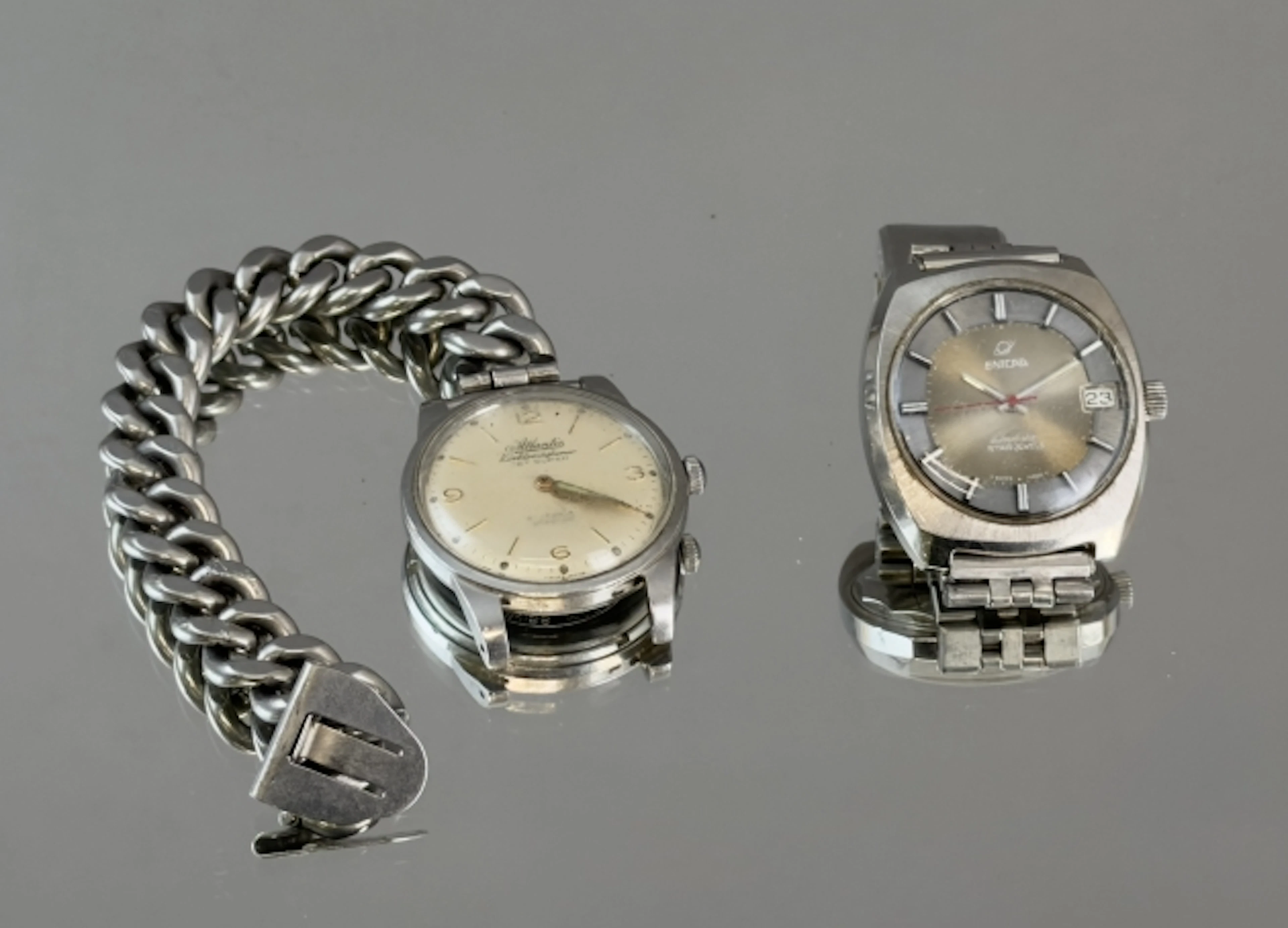 ARMBANDSUR, 2 st, ENICAR Automatic och Atlantis