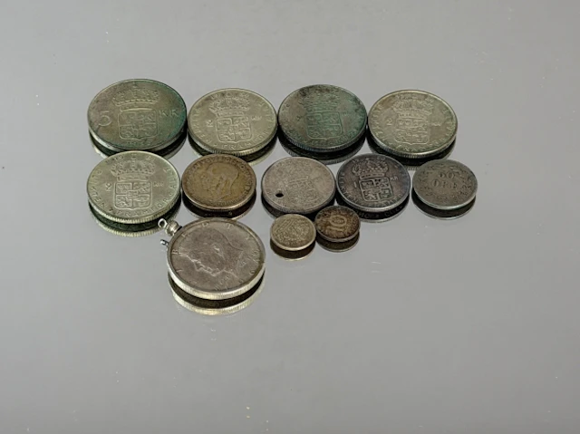 DIVERSE SILVERMYNT, 118,3 gram