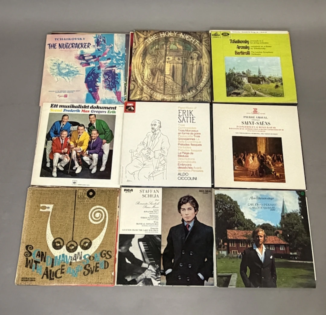 PARTI VINYLSKIVOR, mestadels klassisk musik