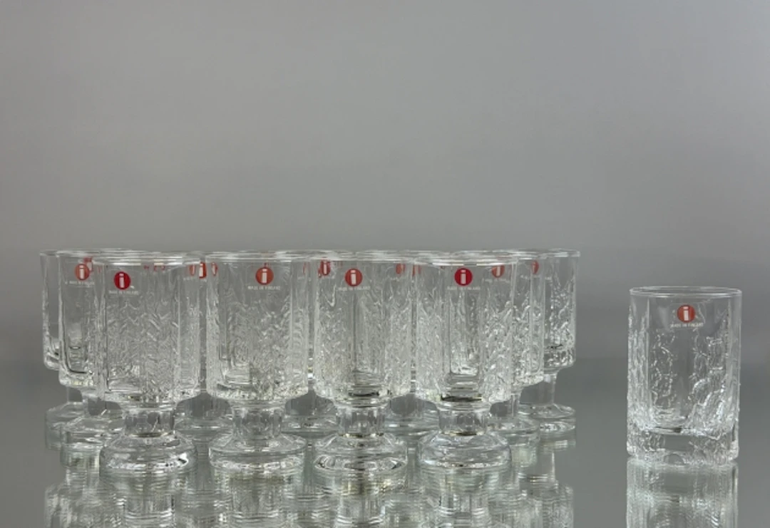 TIMO SARPANEVA, likörglas, 16 st, "Kalinka", Iittala