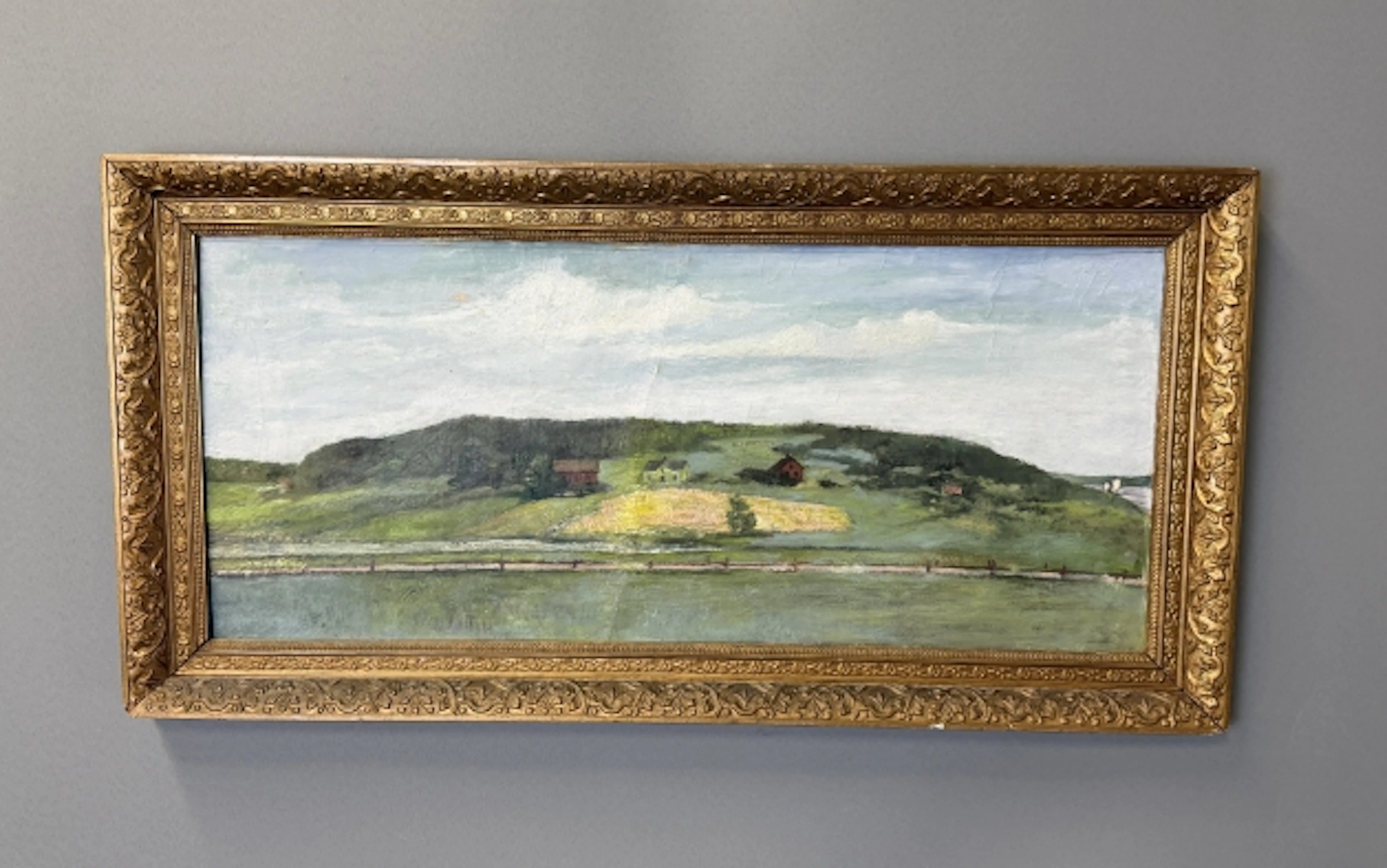 OLJEMÅLNING PÅ DUK, Charles Skogman Boqvist, År 1900.