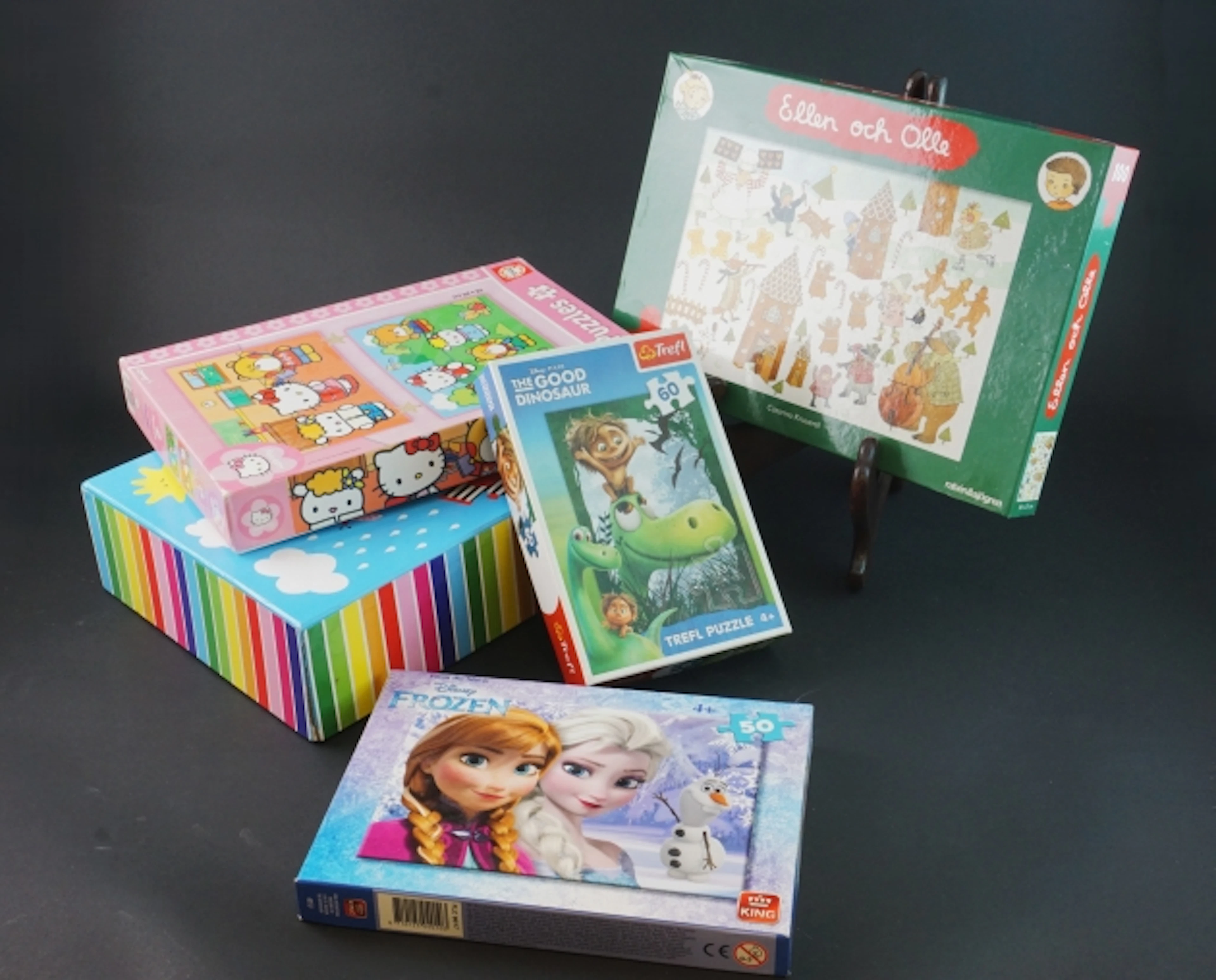 Diverse Pussel, Hello Kitty, Frozen, m.m.
