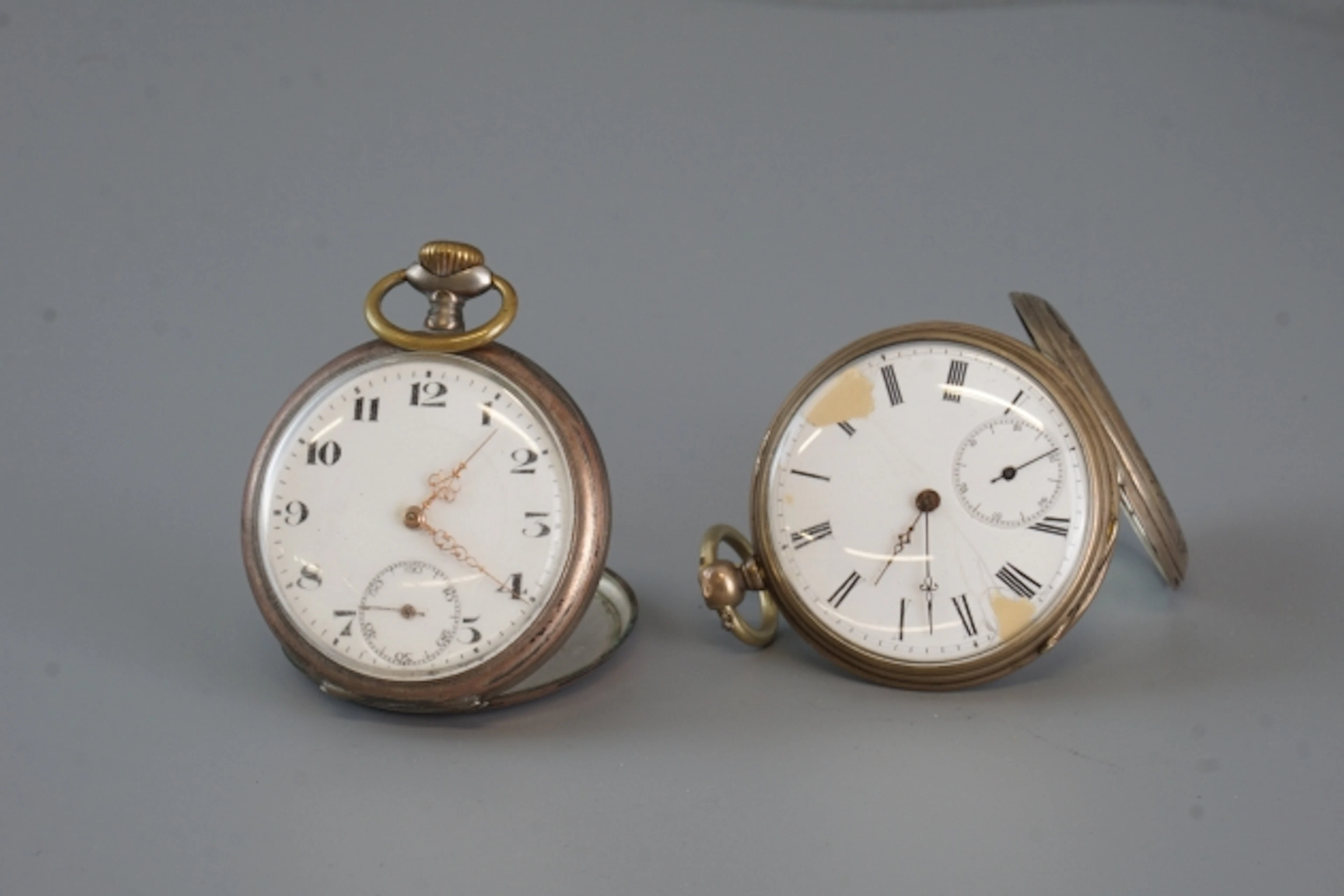 Antika fickur i silver,1900-tal.